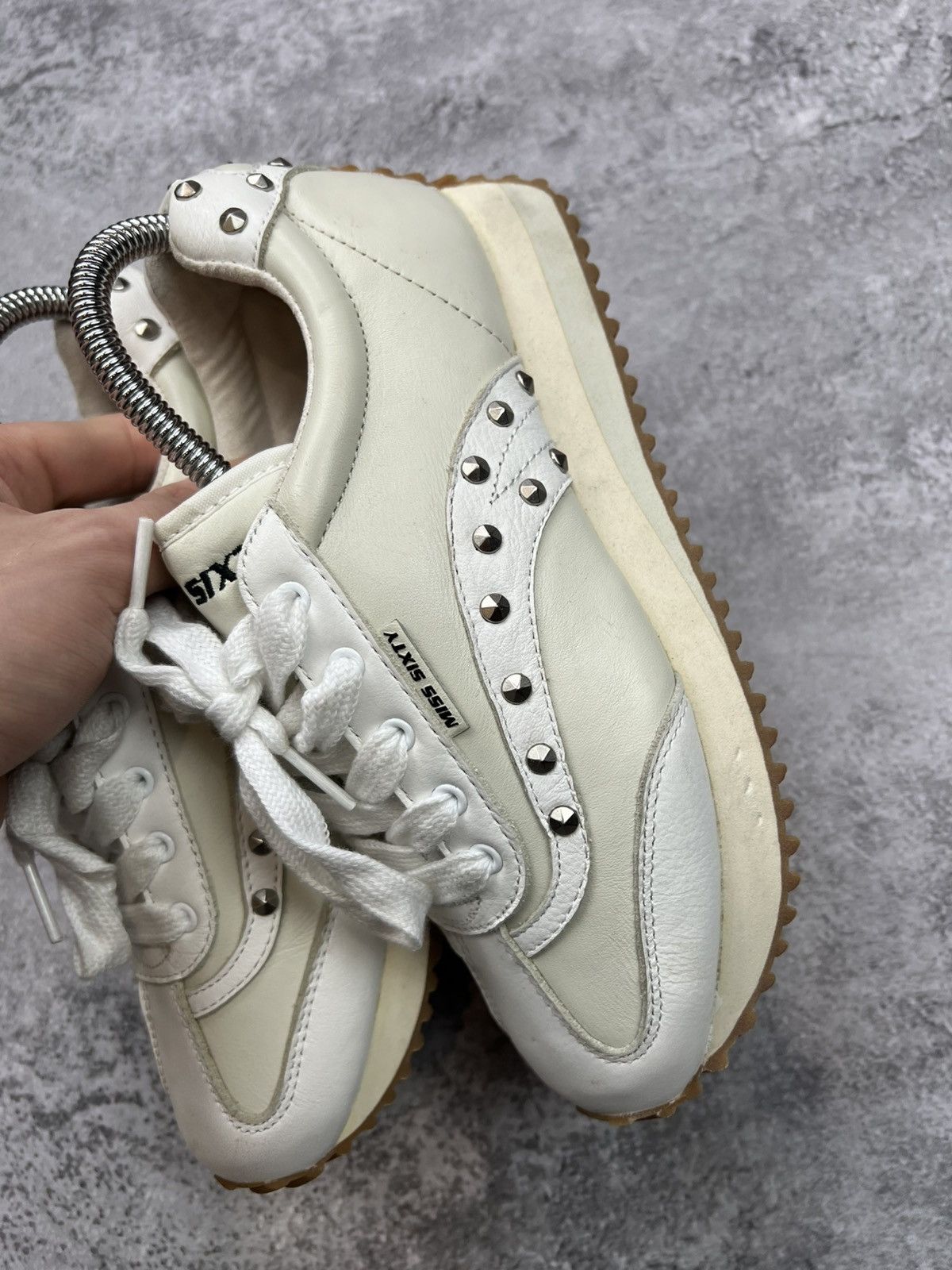 Miss Sixty Miss Sixty White Sneakers Womens Sk8 Y2K Size US 6 / IT 36 - 9 Thumbnail