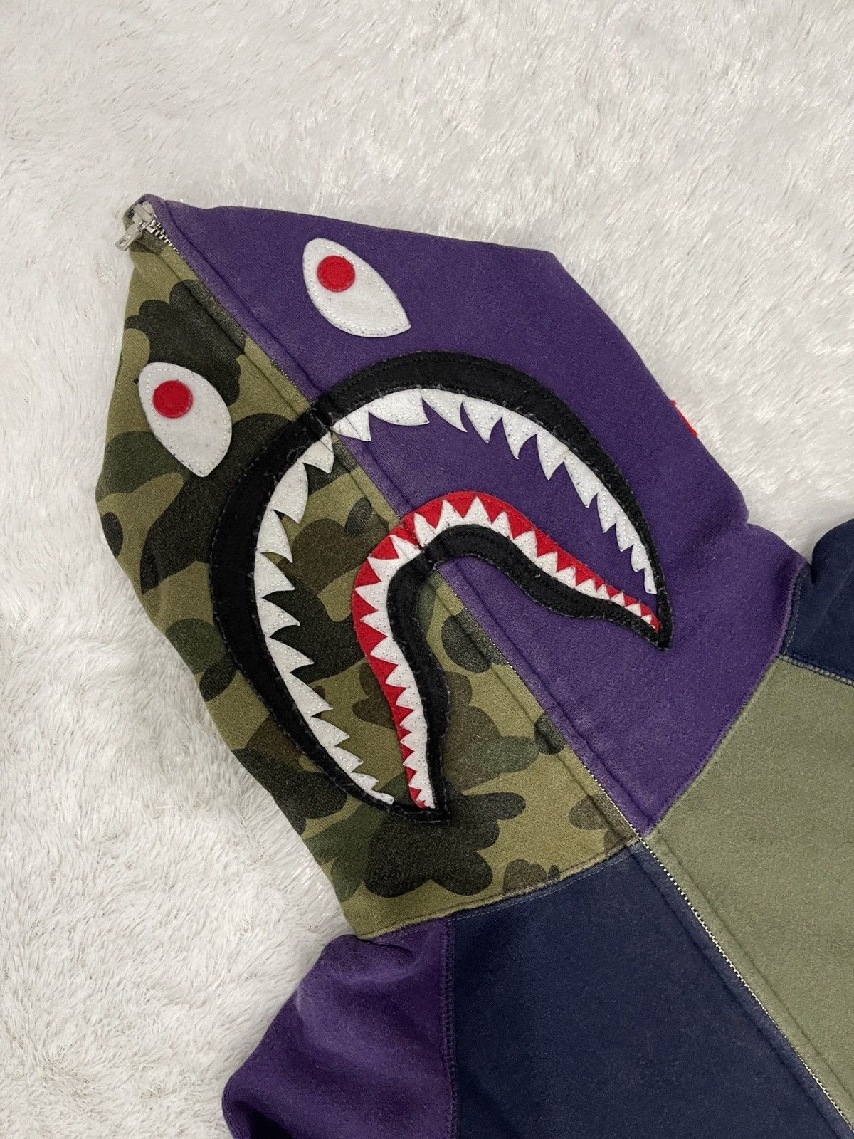 Bape BAPE Fullziphoodie crazy color shark Size US M / EU 48-50 / 2 - 3 Thumbnail