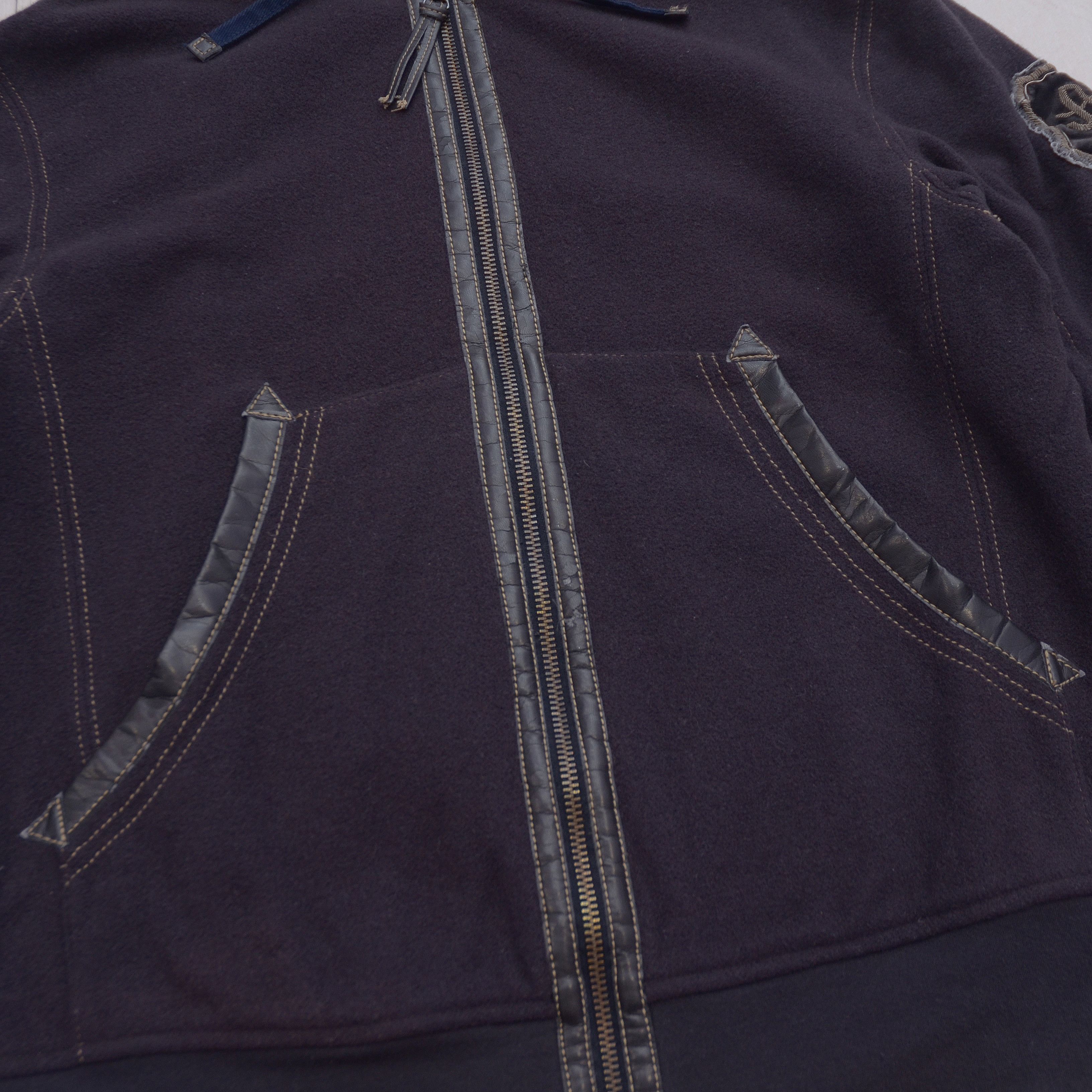Armani × Vintage Armani Jeans AJ ANNI Size M Brown Hoodie Vintage Y2K Wool Size US M / EU 48-50 / 2 - 5 Thumbnail