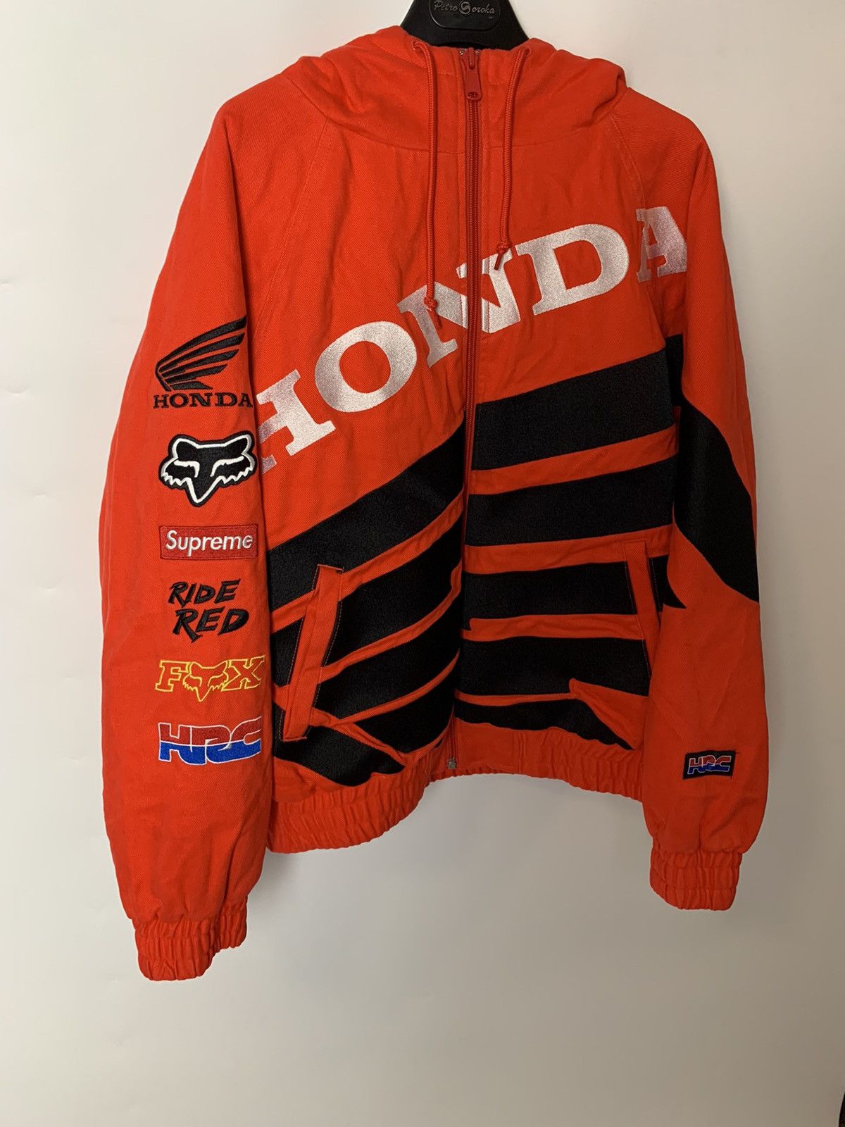 Supreme Supreme Honda Fox Racing Puffy Zip up Jacket | Grailed