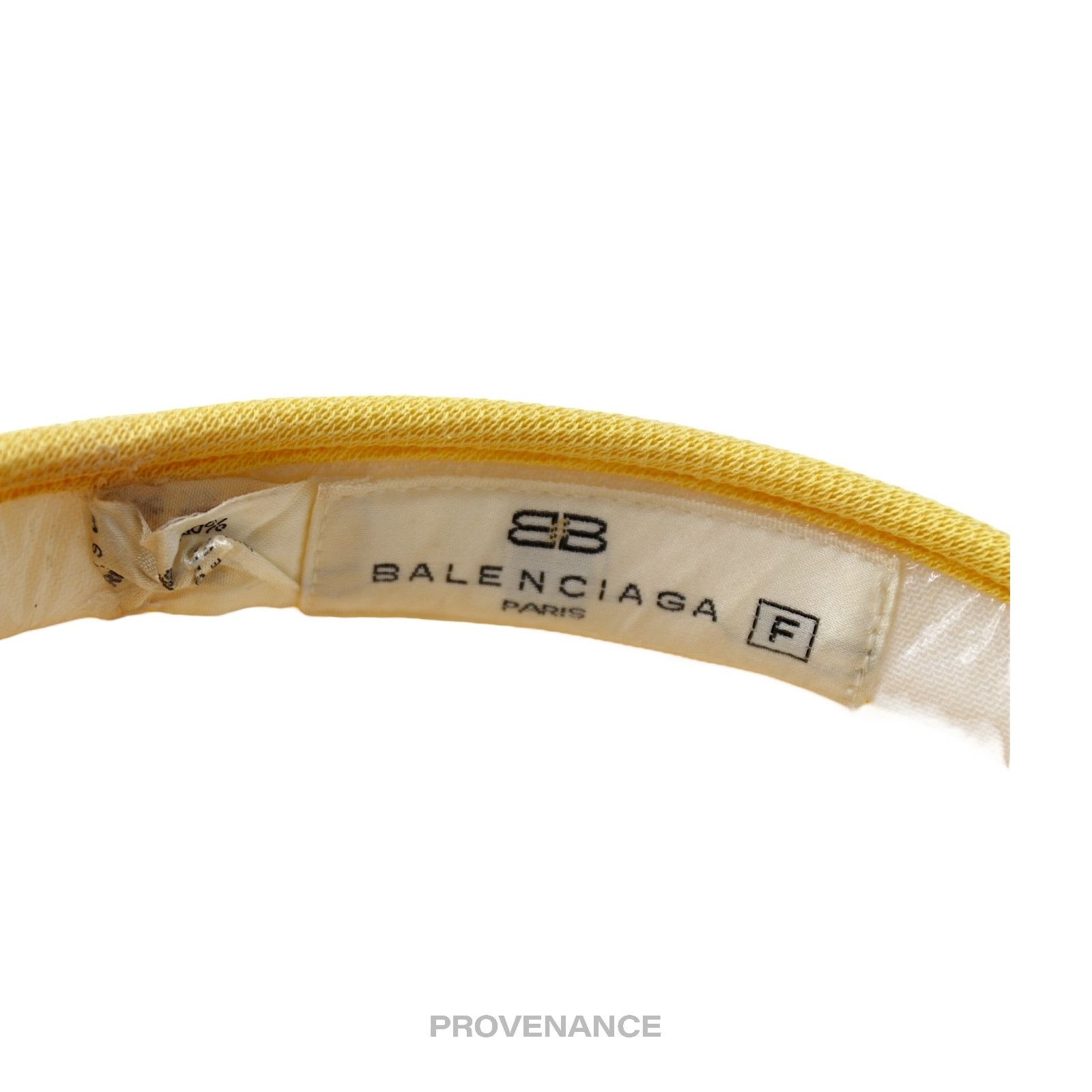 Balenciaga 🔴 Balenciaga Logo Golf Visor - Yellow Abstract Colourblock Size ONE SIZE - 6 Thumbnail