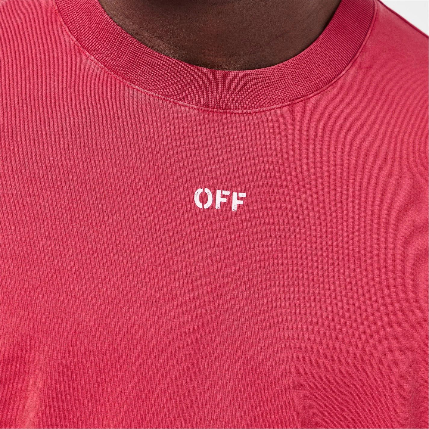 Off-White o1g2r1mq0226 St Matthew Oversized T-Shirt In Red Size US M / EU 48-50 / 2 - 6 Thumbnail