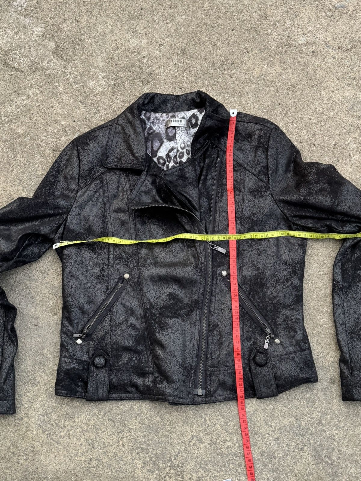 14th Addiction 2000s Waxed Vkei Japanese Jacket Black Size US M / EU 48-50 / 2 - 7 Thumbnail