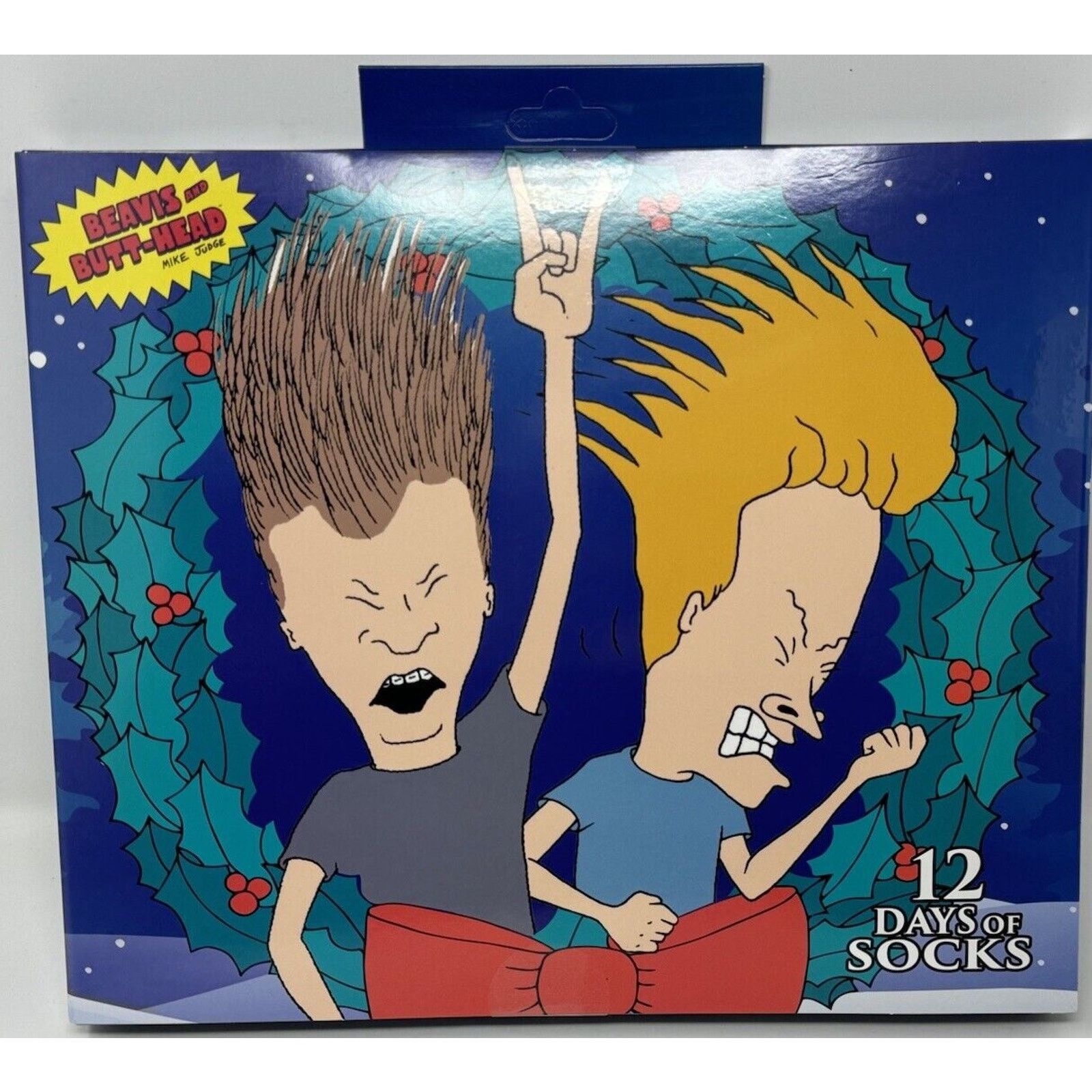 Mtv BEAVIS and BUTT-HEAD SOCKS 12 DAYS OF SOCKS Christmas Size ONE SIZE - 10 Thumbnail
