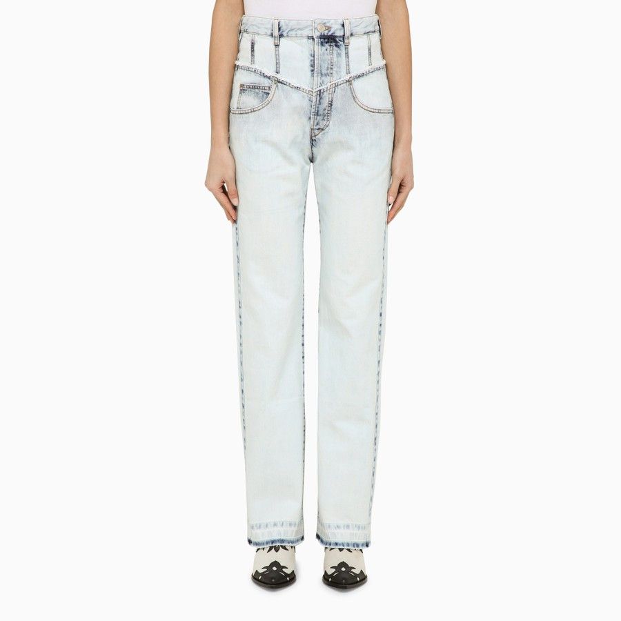 Isabel Marant o1d2blof0824 Denim Jeans in Light Blue Size 28" / US 6 / IT 42 - 1 Thumbnail
