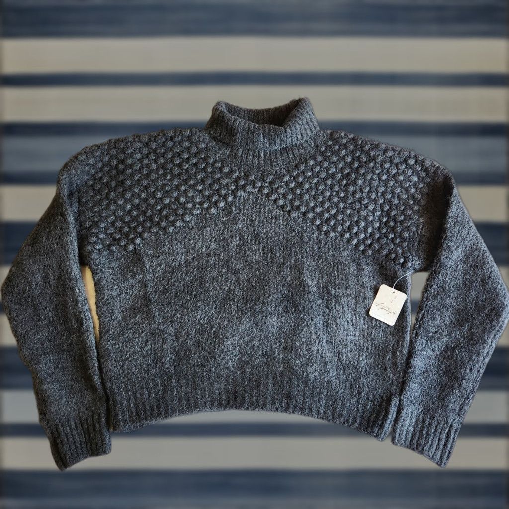 Free People Free People Sweater Womens S Charcoal Heather Knit Dolman Turtleneck Pullover NWT Regular Fall/Winter Size S / US 4 / IT 40 - 1 Thumbnail