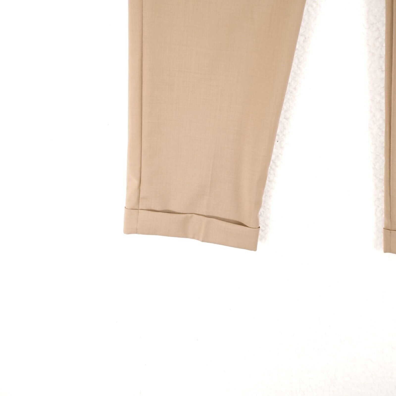 Lauren Ralph Lauren Lauren Ralph Lauren High Performance Wool Tan Pleated Cuffed Size 36R - 2 Thumbnail