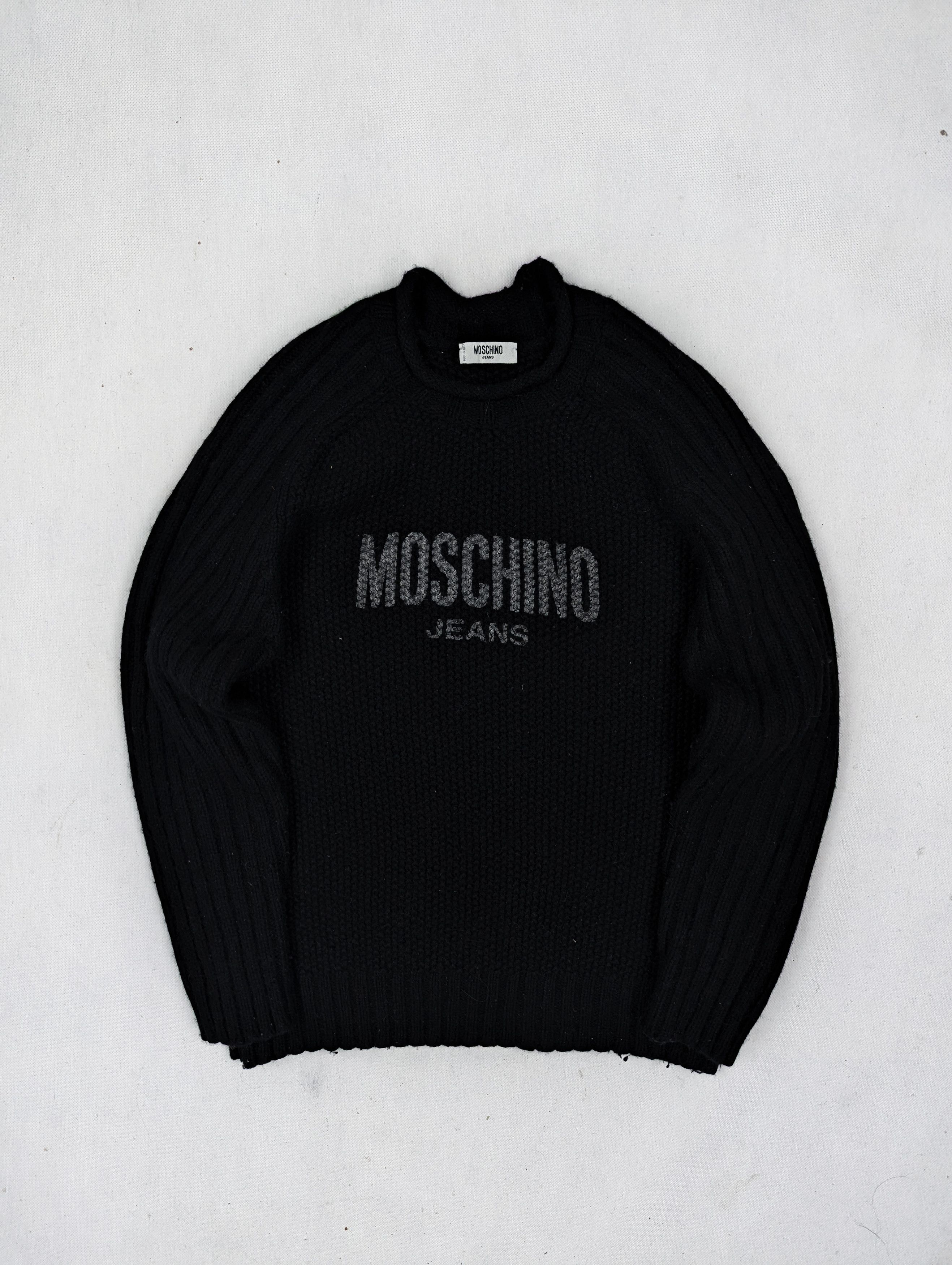 Moschino Moschino black wool sweater jumper L Size L / US 10 / IT 46 - 1 Thumbnail