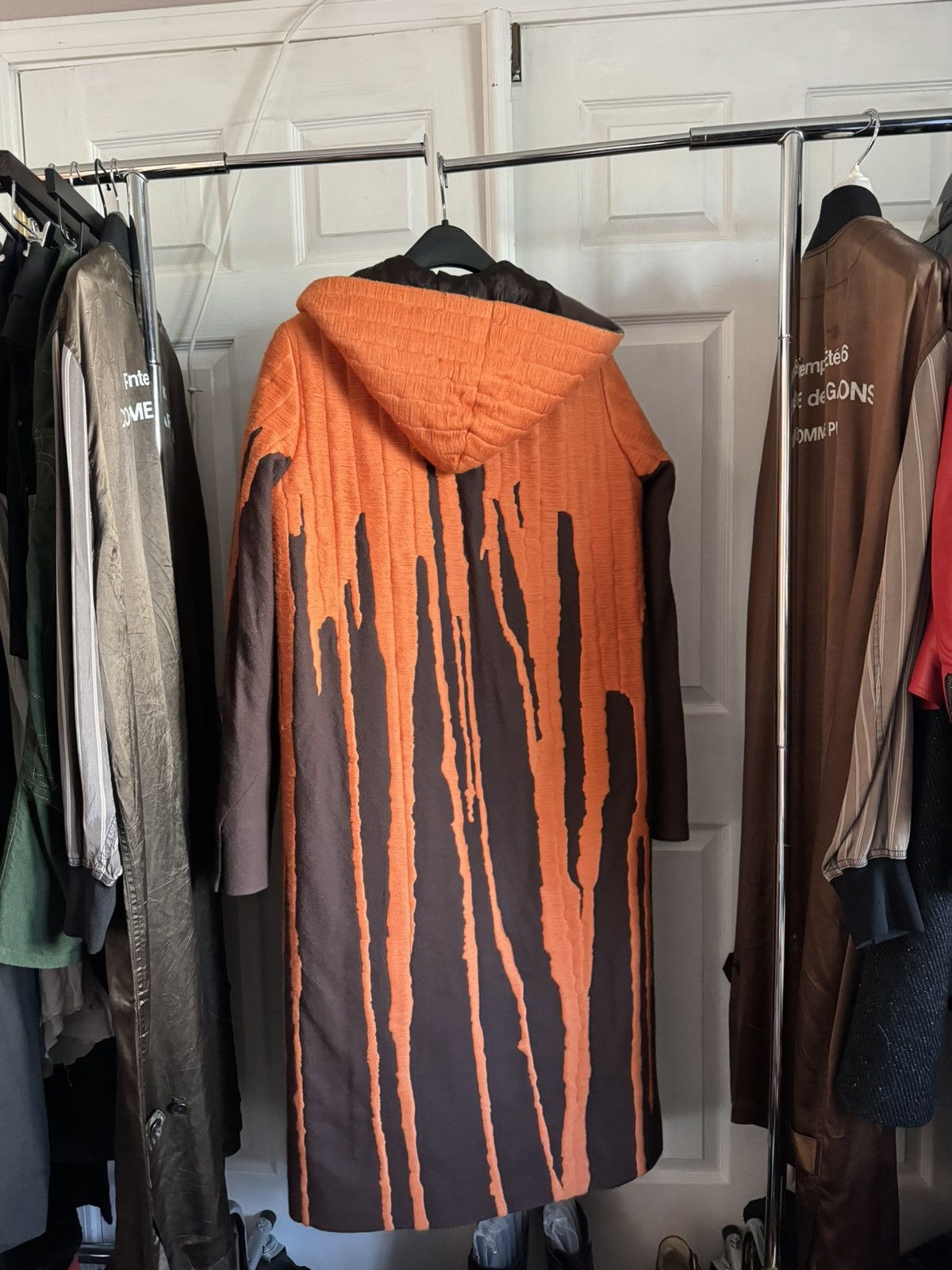 Rick Owens Rick Owens mastodon runway hooded embroidered vomit coat Size US M / EU 48-50 / 2 - 2 Thumbnail