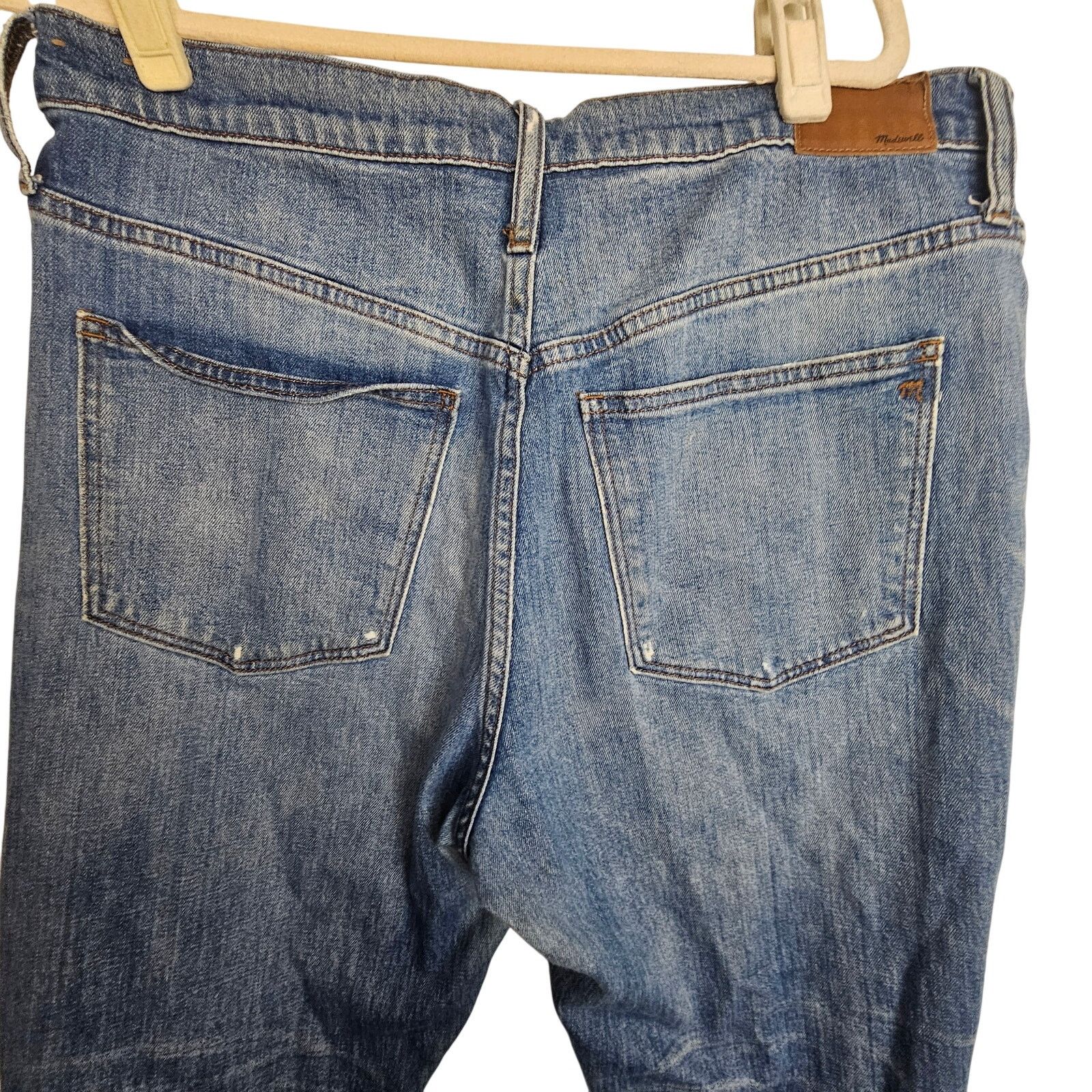 Madewell Madewell The High Rise Slim Boyjean 31 Distressed Stretch Size 35" - 7 Thumbnail
