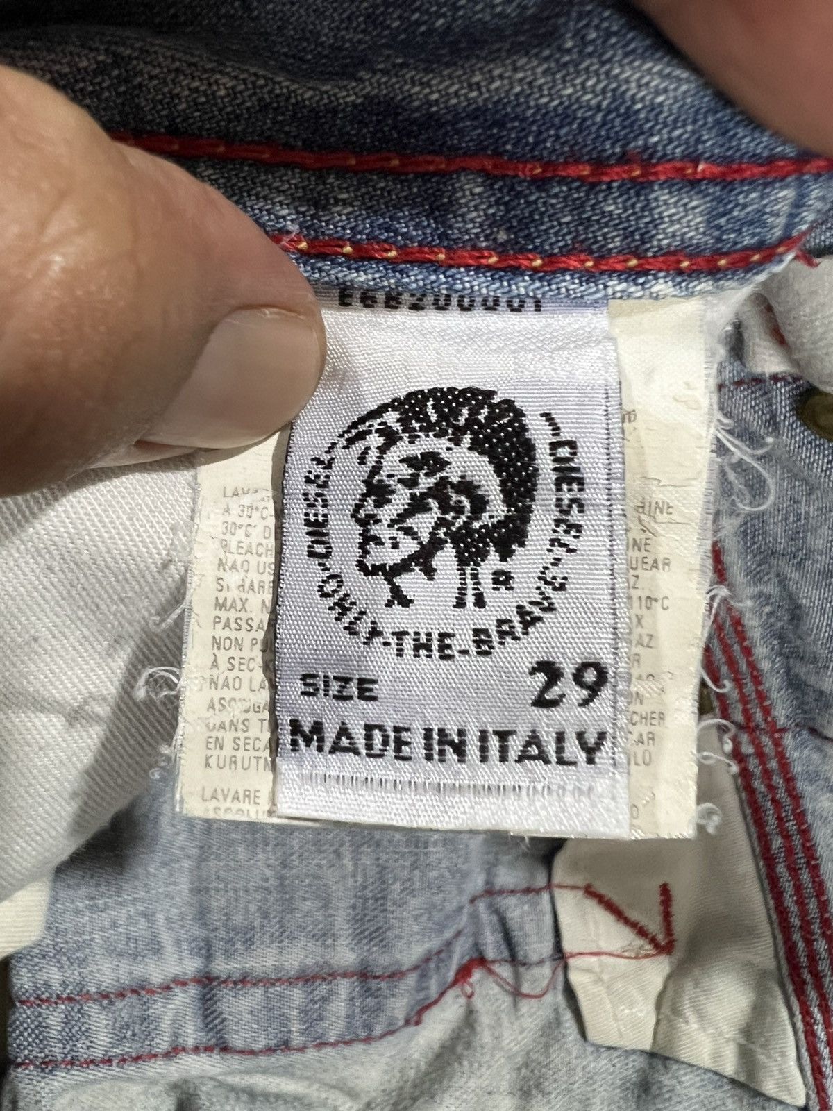 Diesel 🔥Vintage Diesel Industry Made in Italy Distressed Denim Size US 31 - 16 Thumbnail