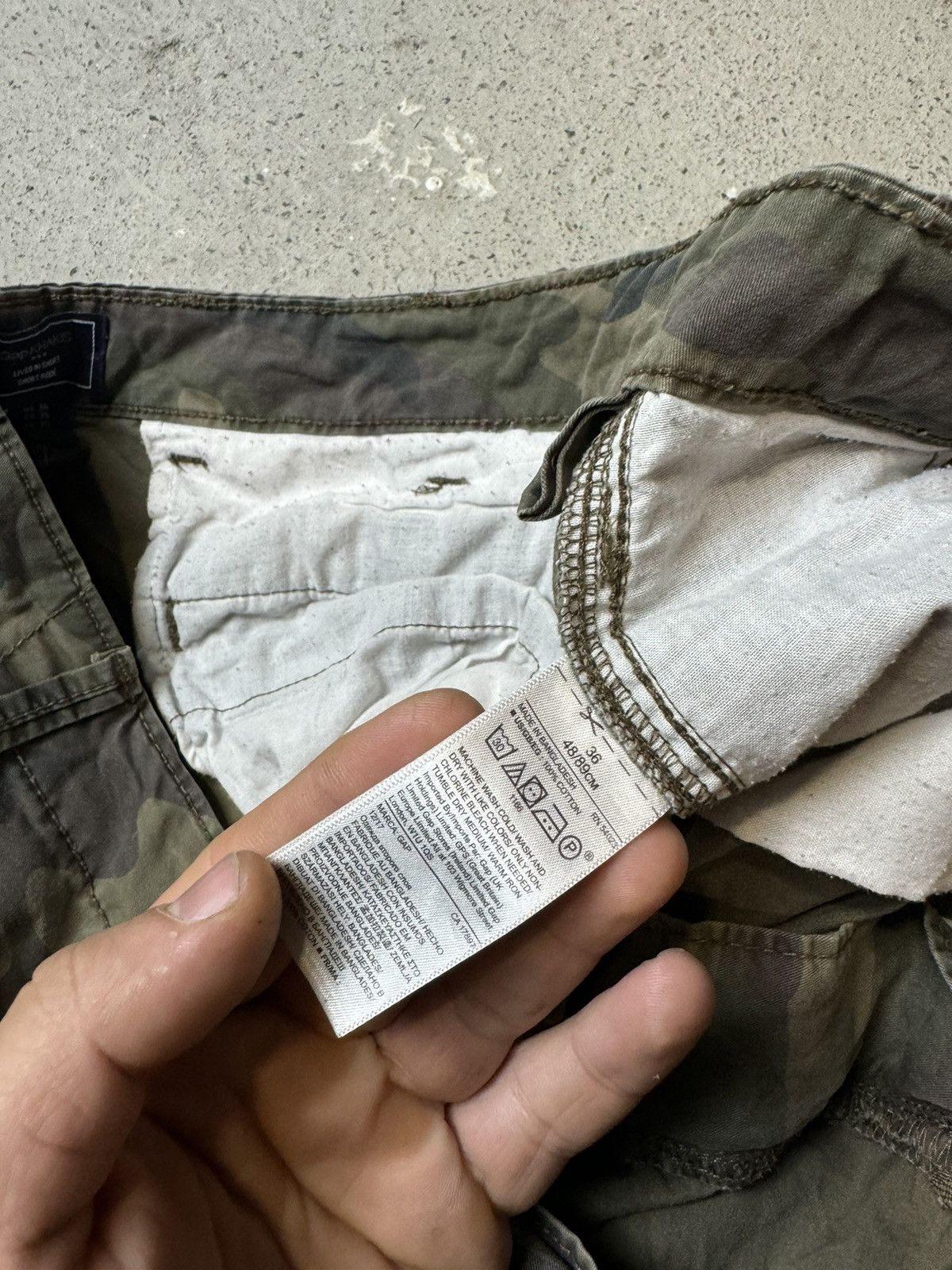 Gap × Vintage Vintage Y2K Gap Khakis Carti Yeezy Style Military Baggy Sho Size US 36 / EU 52 - 5 Thumbnail