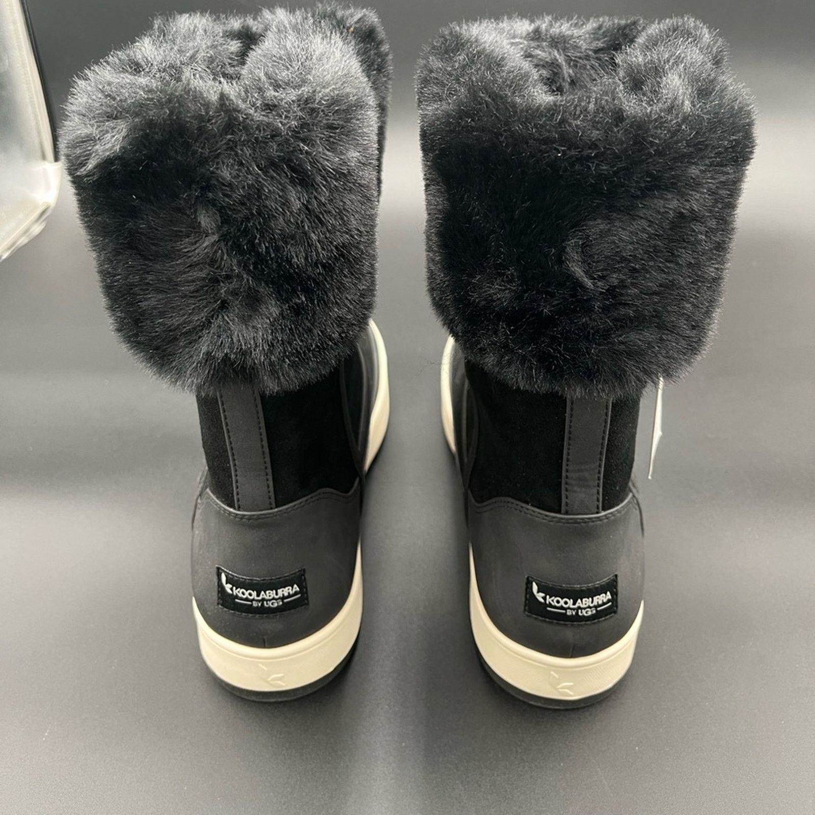 Ugg Koolaburra by UGG Tynlee Black Women's Faux Fur Suede Boot Size US 9 / IT 39 - 4 Thumbnail