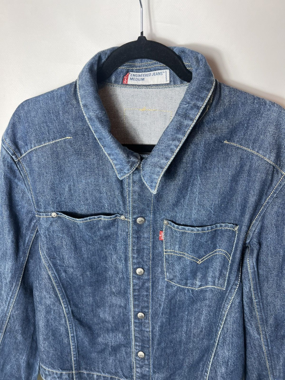 Levi's Vintage Clothing Levis Engineered Jeans Vintage Snap Button Denim Jacket Size US M / EU 48-50 / 2 - 6 Thumbnail