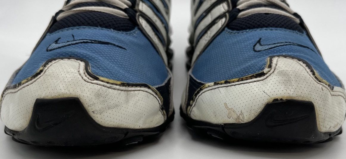 Nike Vintage Nike Shox NZ 305618-445 White Light Blue Men Size 10 Size US 10 / EU 43 - 9 Thumbnail