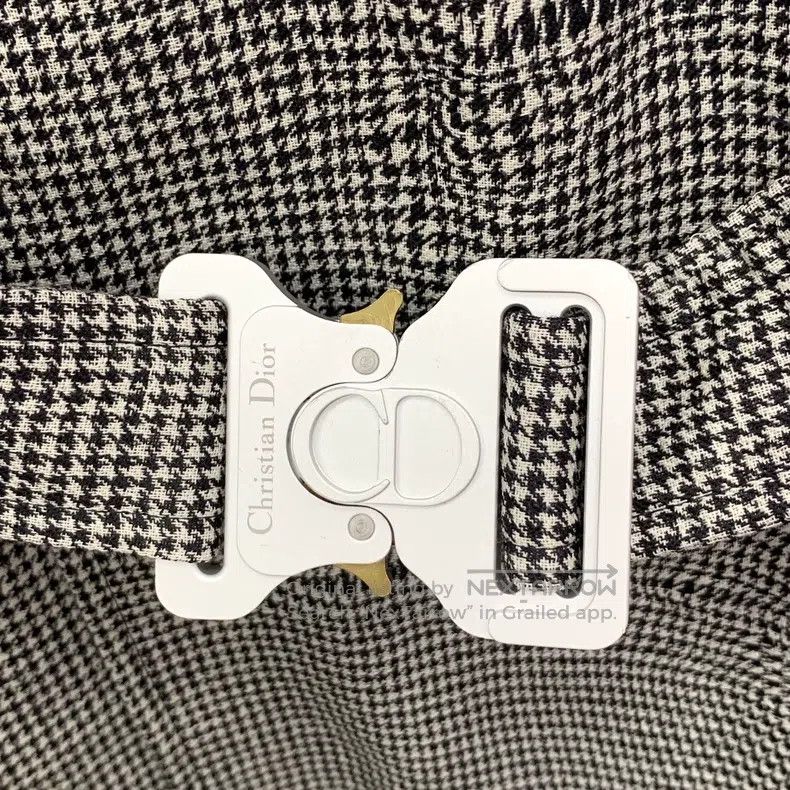 Dior Dior Gray checkered wool lapel lapel belt coat Size US S / EU 44-46 / 1 - 6 Thumbnail