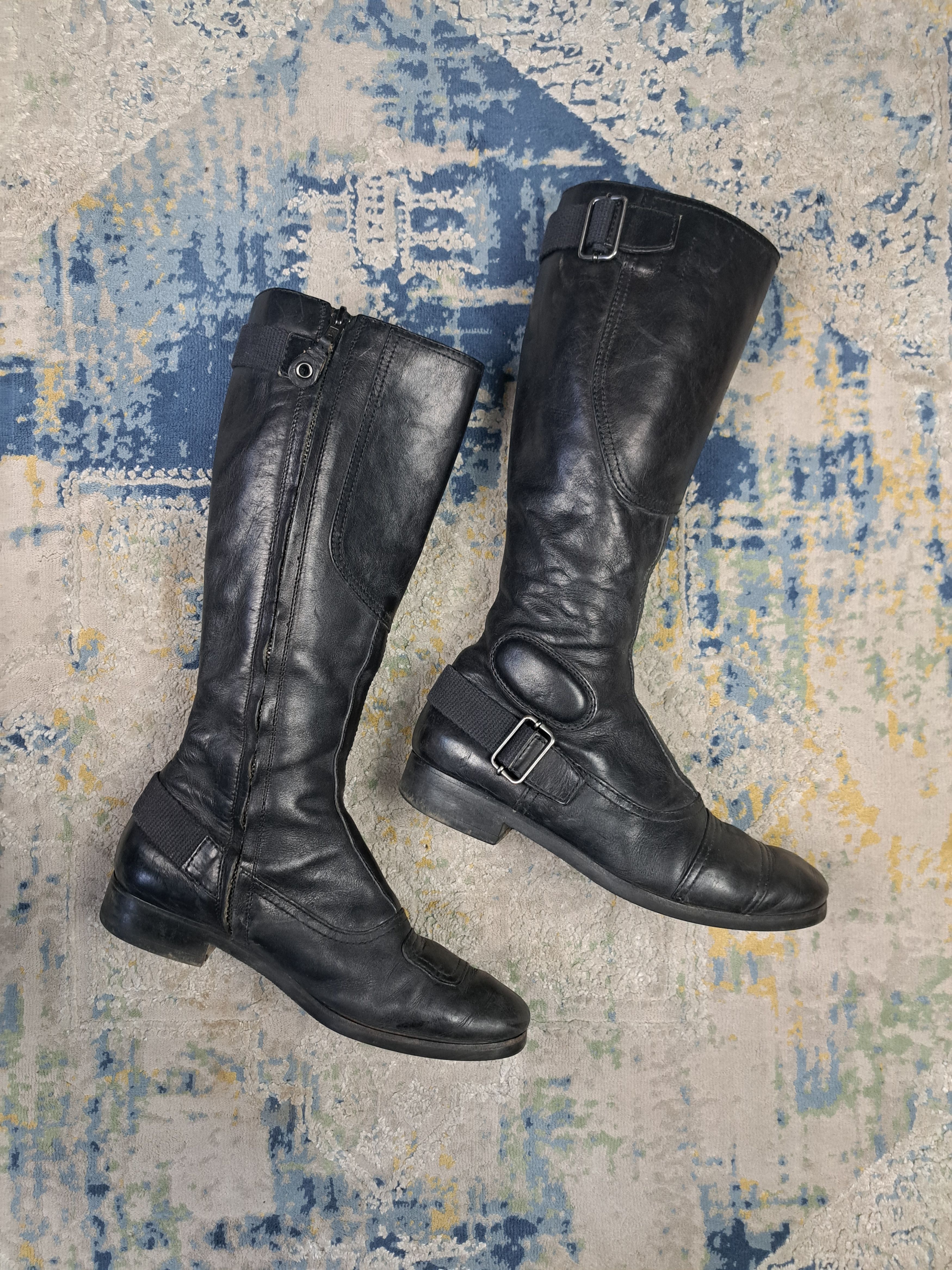 Miu Miu Miu Miu High Boots Leather Archive Designer Luxury High End Size US 7.5 / IT 37.5 - 1 Thumbnail