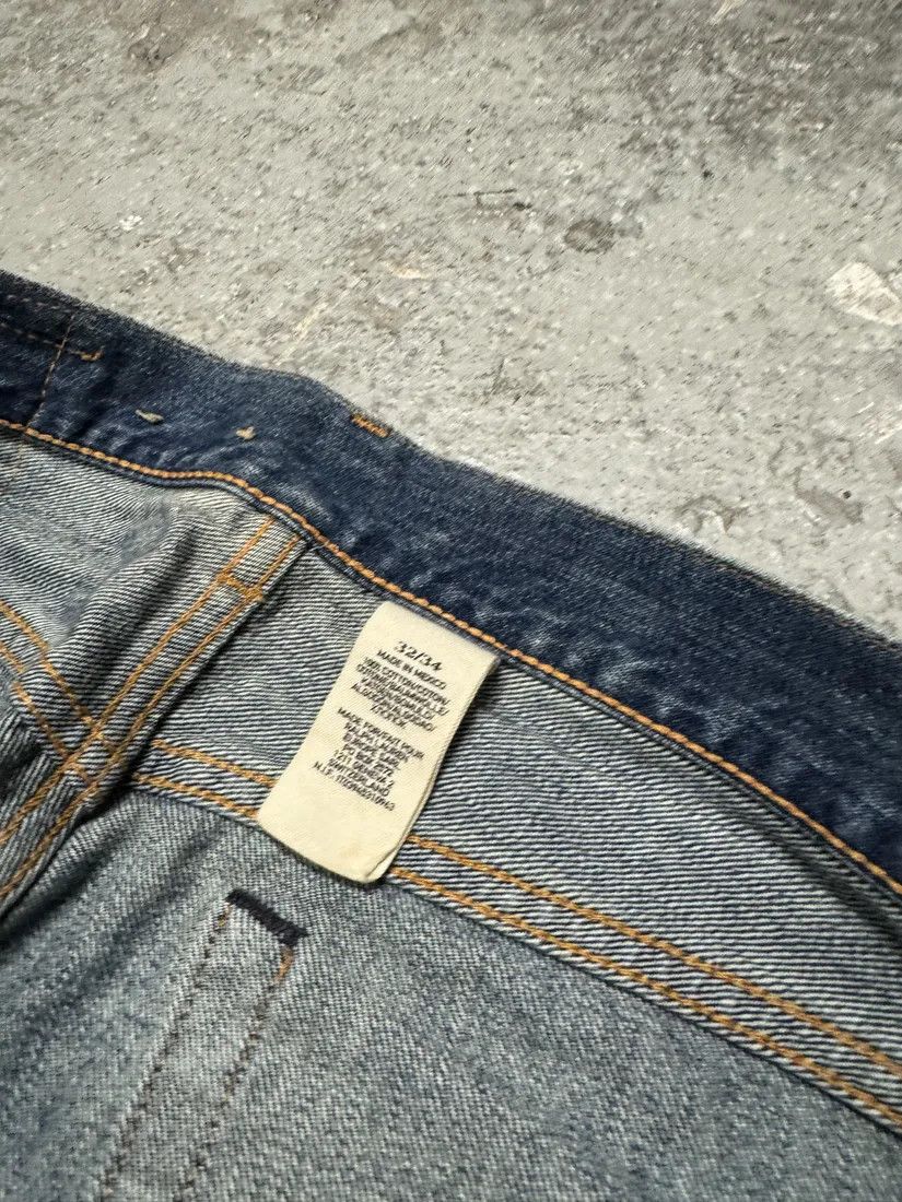 Polo Ralph Lauren × Vintage 1990s Ralph Lauren American Straight Faded Blue Denim Jeans Size US 31 - 7 Thumbnail