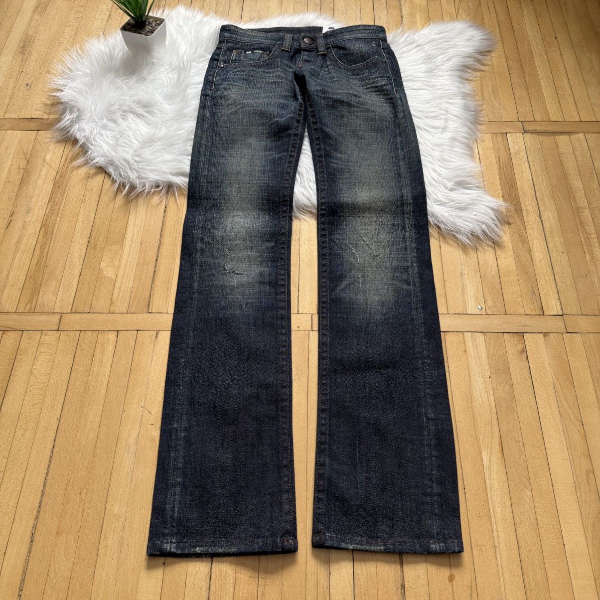 If Six Was Nine 📌 Vintage Y2K Washed GAS Low Rise Bootcut LGB vibe Jeans Size 24" / US 00 / IT 34 - 9 Thumbnail