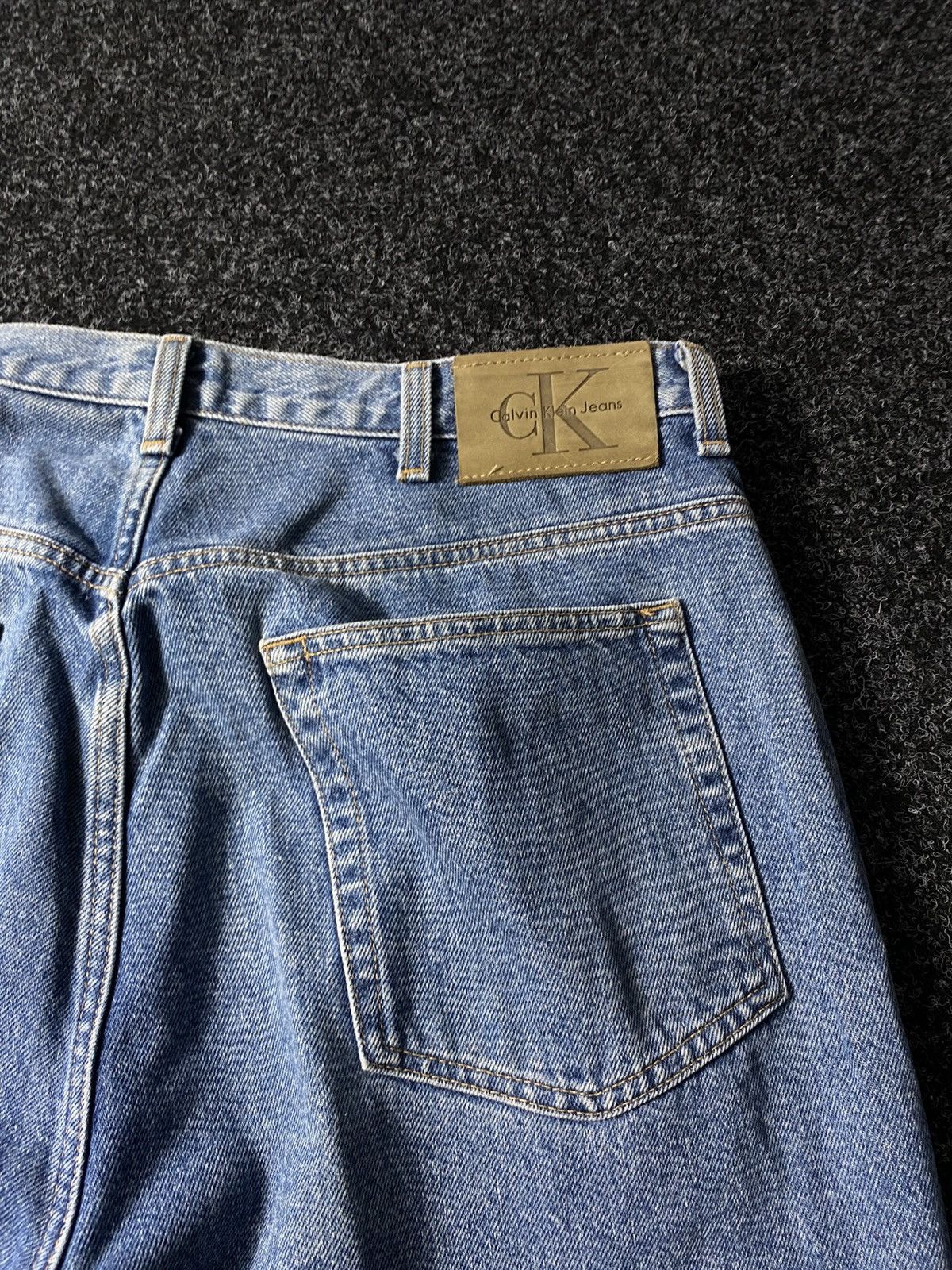 Calvin Klein × Vintage Crazy Vintage Y2K 00s Baggy Calvin Klein Skater Denim Jeans Size US 36 / EU 52 - 15 Thumbnail