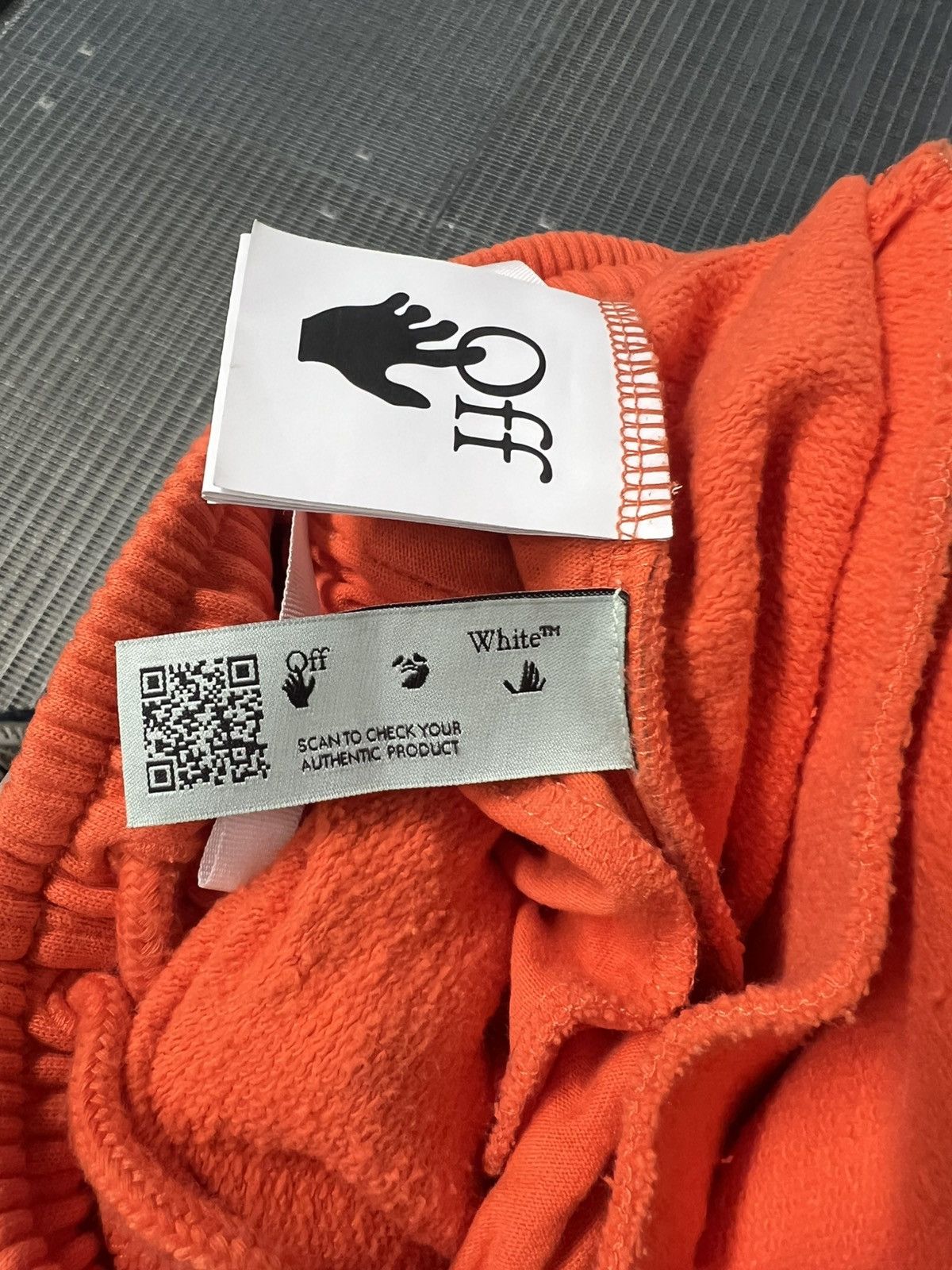 Off-White Orange Sprayed Arrows Logo Sweatpants Size US 28 / EU 44 - 6 Thumbnail
