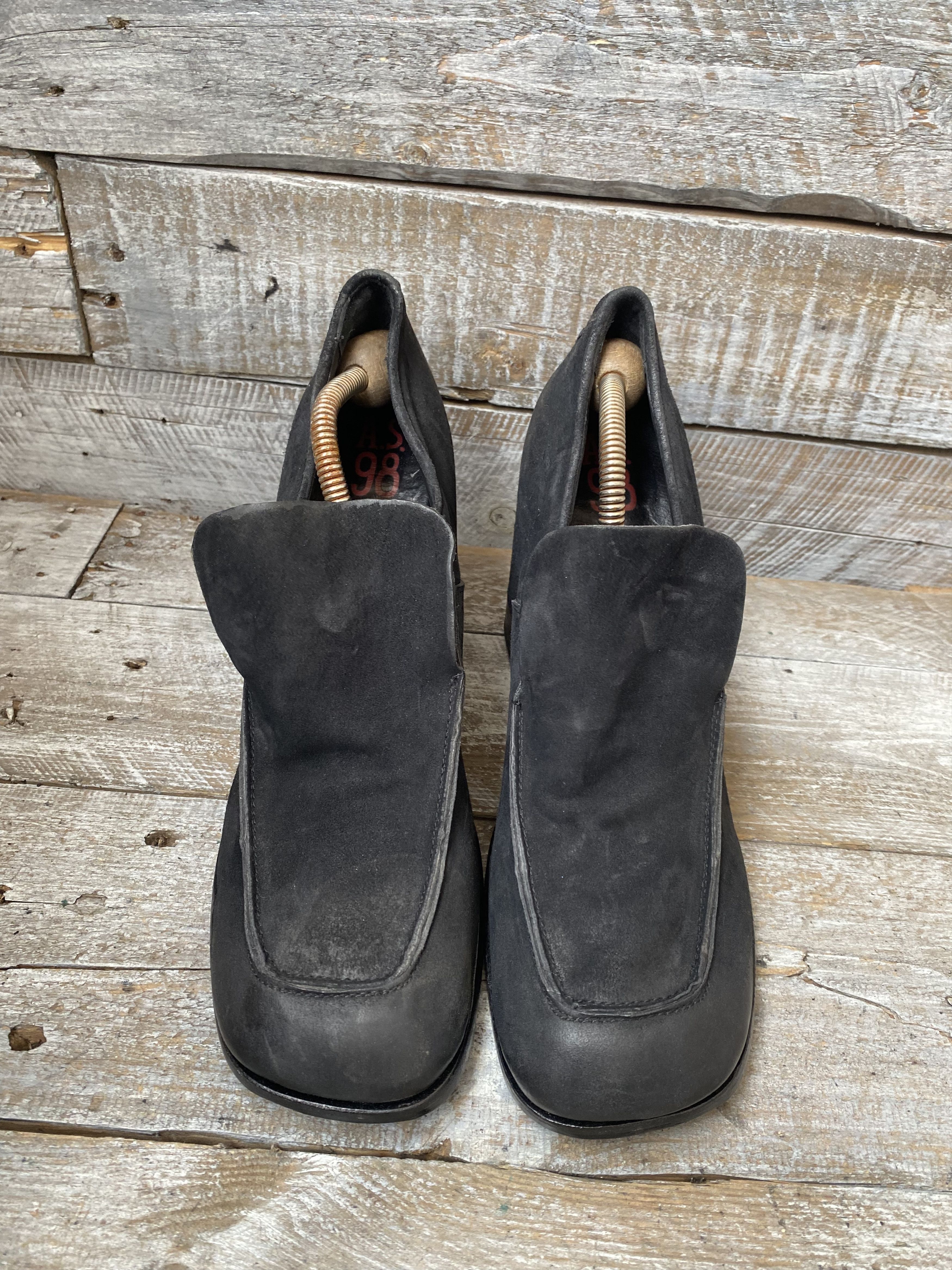 As. 98 platform suede heel boot grunge. Avant garde sz42