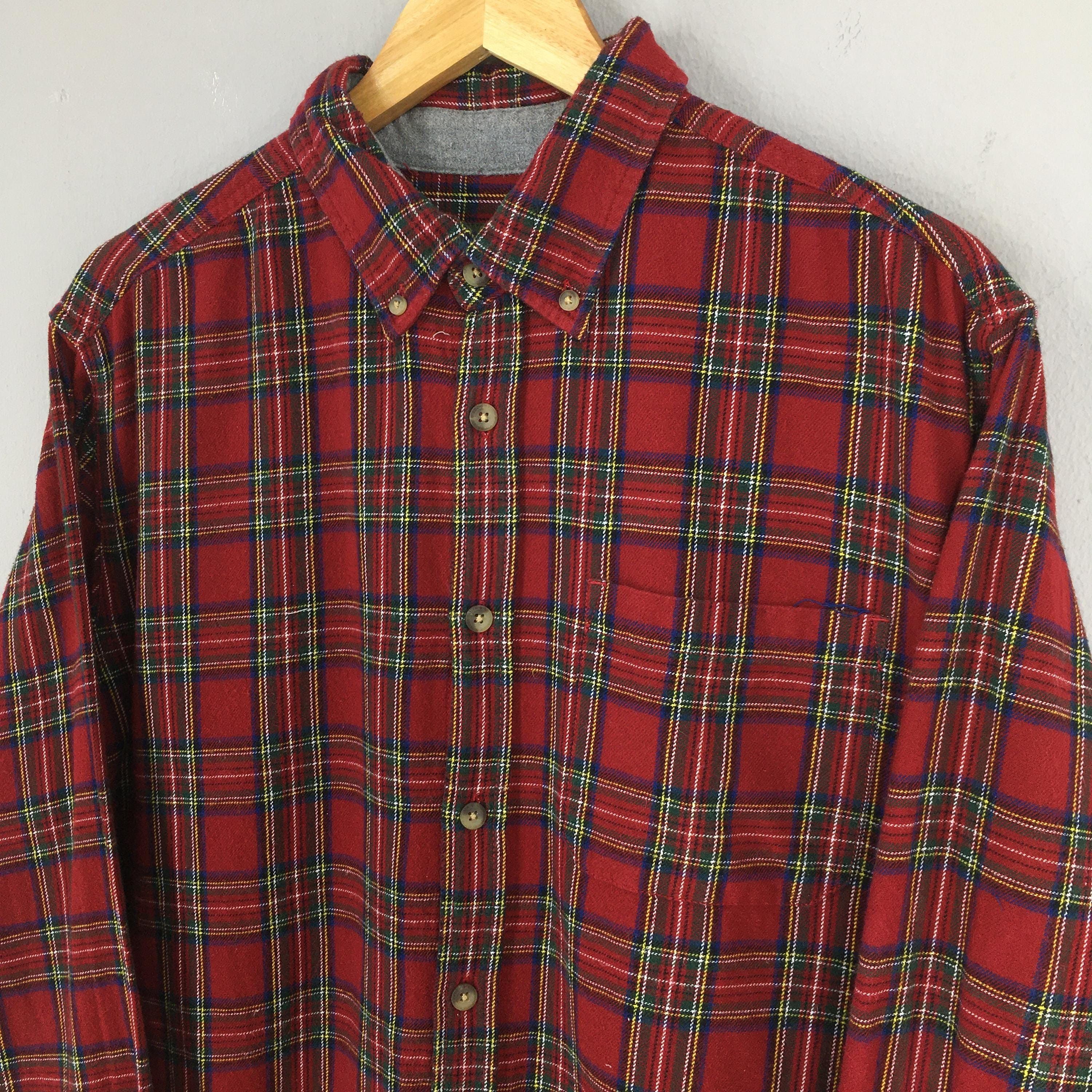 Eddie Bauer × Flannel × Vintage Vintage 90's Eddie Bauer Plaid Checkered Flannel XLarge Size US XL / EU 56 / 4 - 3 Thumbnail