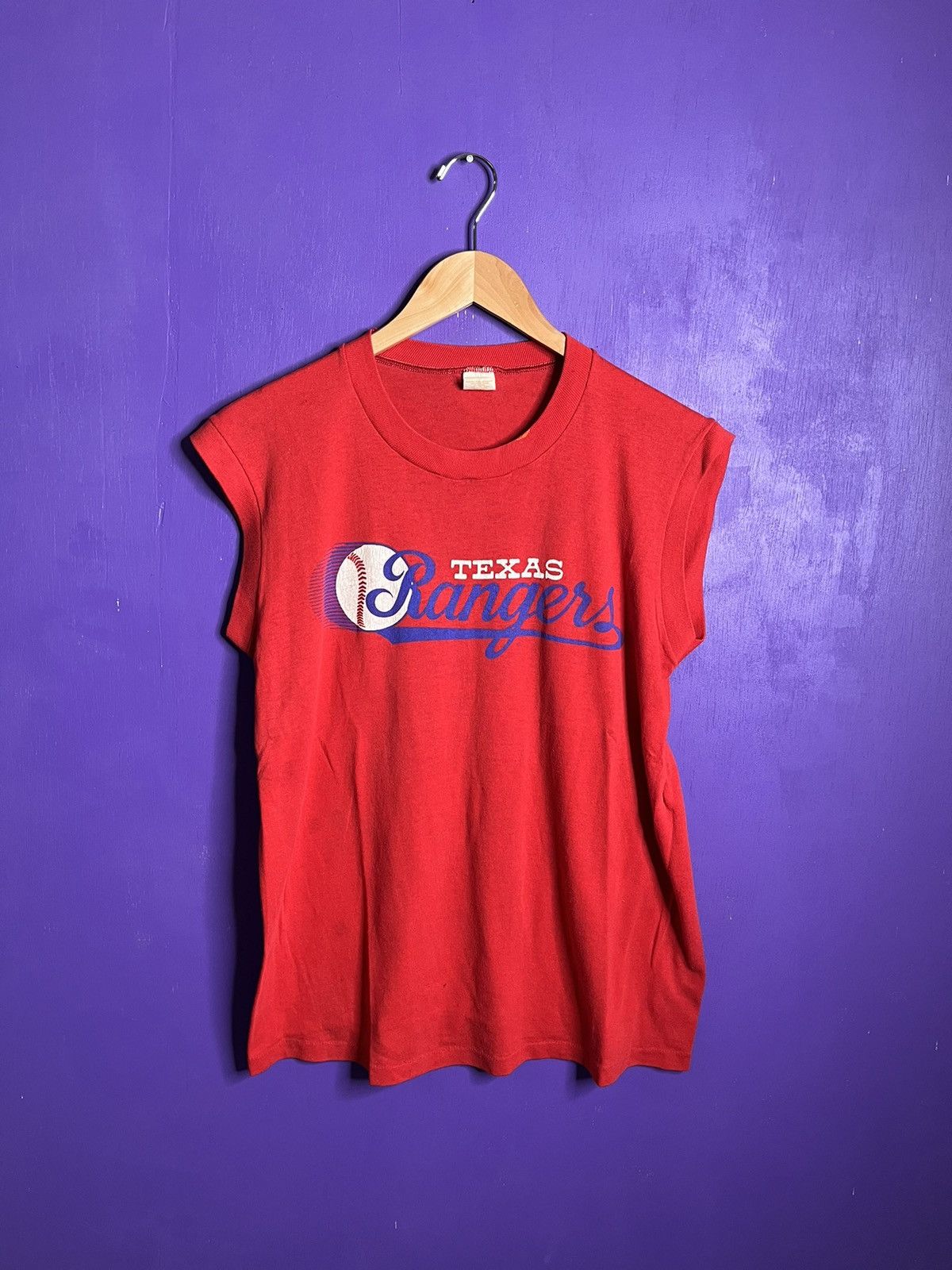 MLB × Vintage Vintage 80s Texas Rangers tank top t-shirt Size US M / EU 48-50 / 2 - 1 Thumbnail