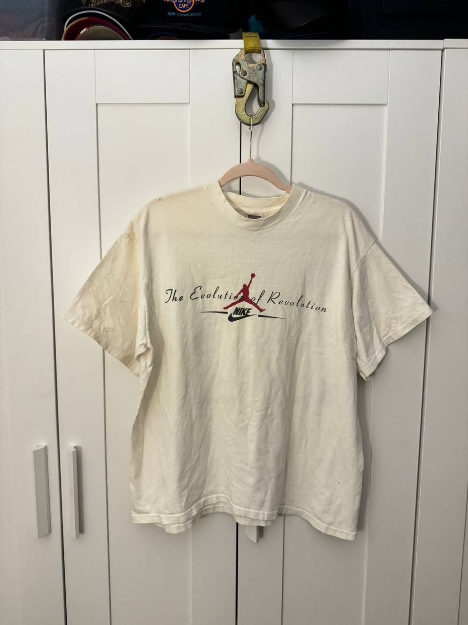 image of VTG 90's Nike Air Jordan “The Evolution Of Revolution” Usa in White, Men's (Size Large)