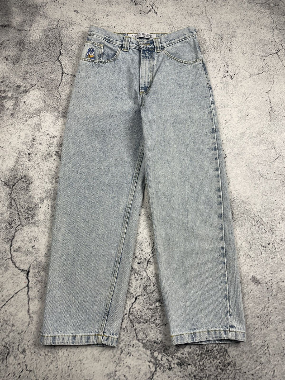 Polar Skate Co. Men’s Polar Skate W28 L30 Light Blue Jeans Baggy Streetwear Size US 28 / EU 44 - 2 Thumbnail