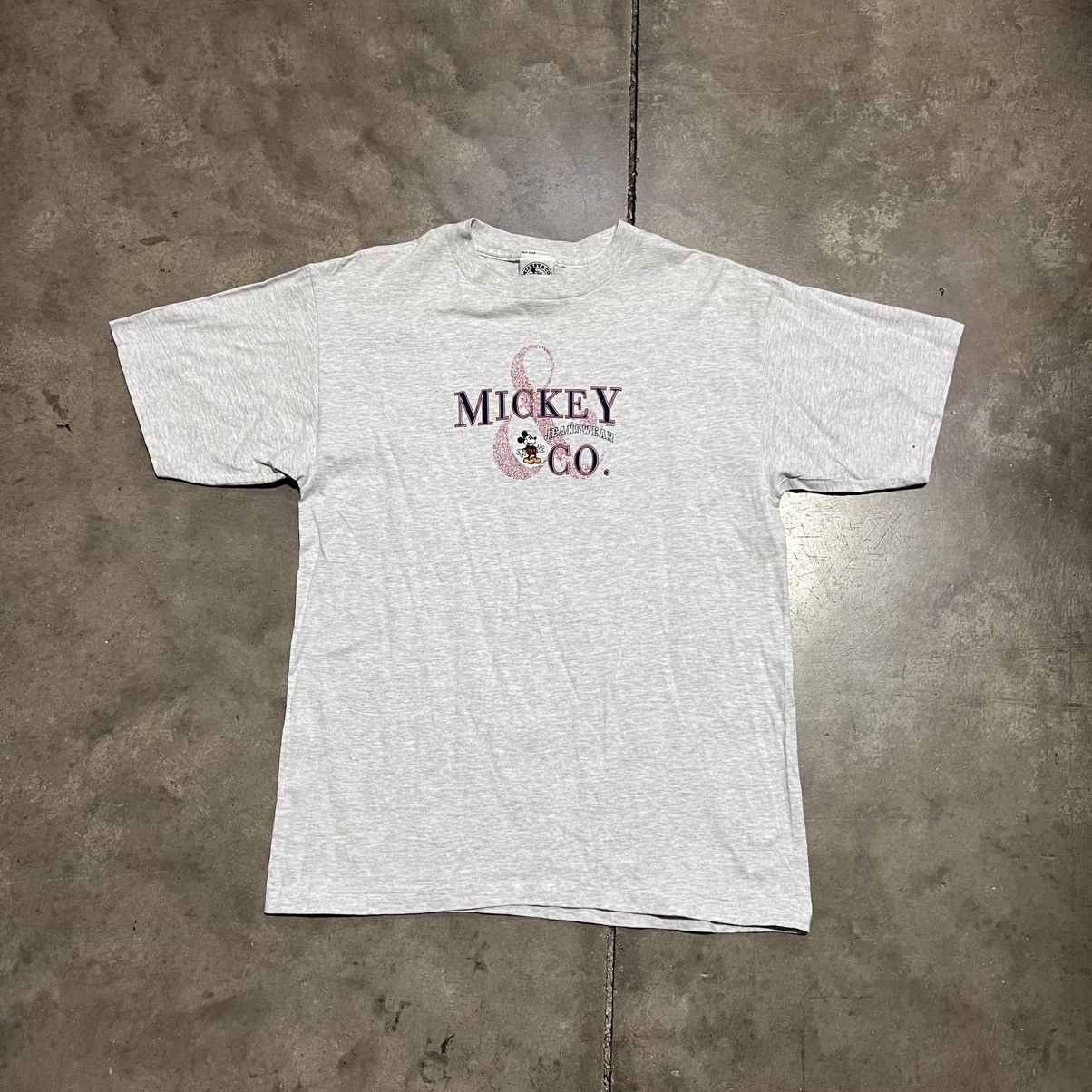 Mickey & Co. Vintage Mickey & Co Jeanswear T shirt Embroidered 90s USA Size US L / EU 52-54 / 3 - 1 Thumbnail
