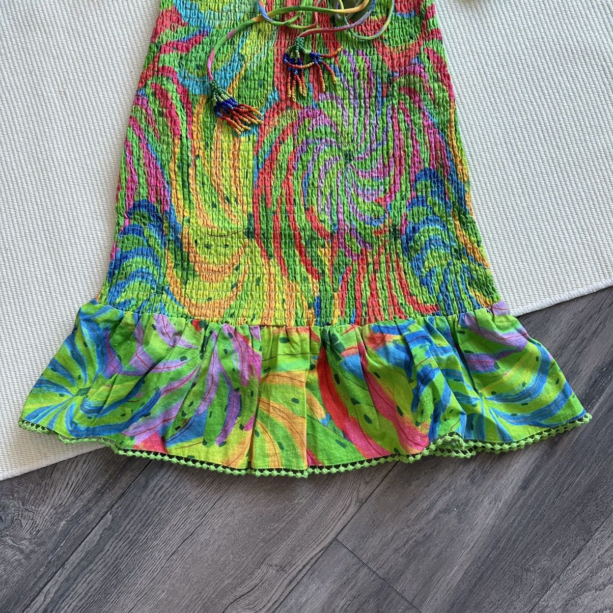 Farm Rio FARM RIO Neon Banana Multicolored Mini Dress Size XS / US 0-2 / IT 36-38 - 3 Thumbnail