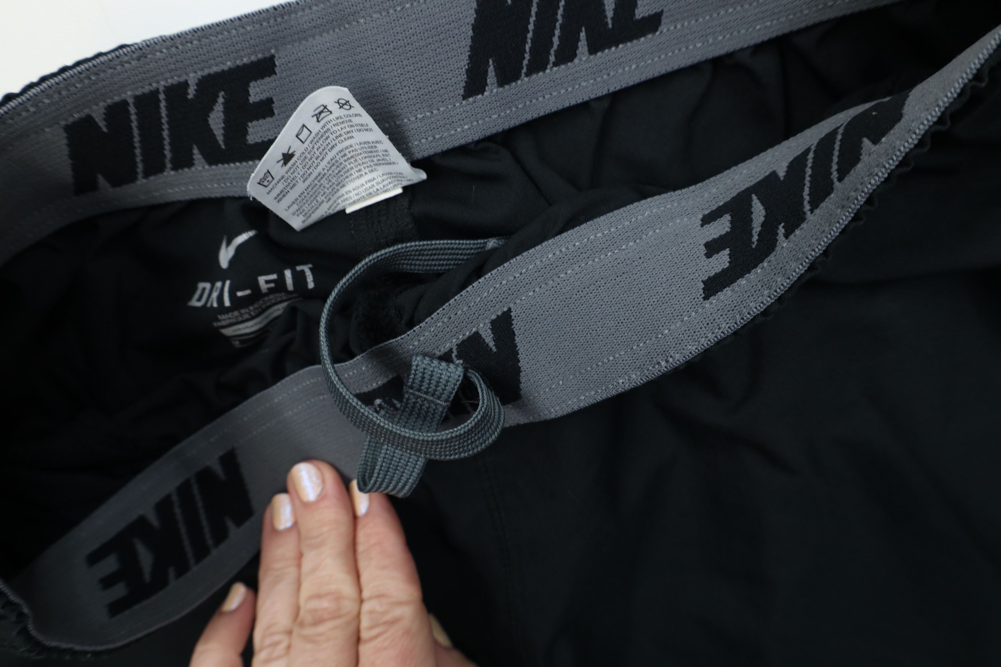 Nike Vintage Y2K Nike Distressed Wide Leg Pants Black Polyester Size US 34 / EU 50 - 9 Thumbnail