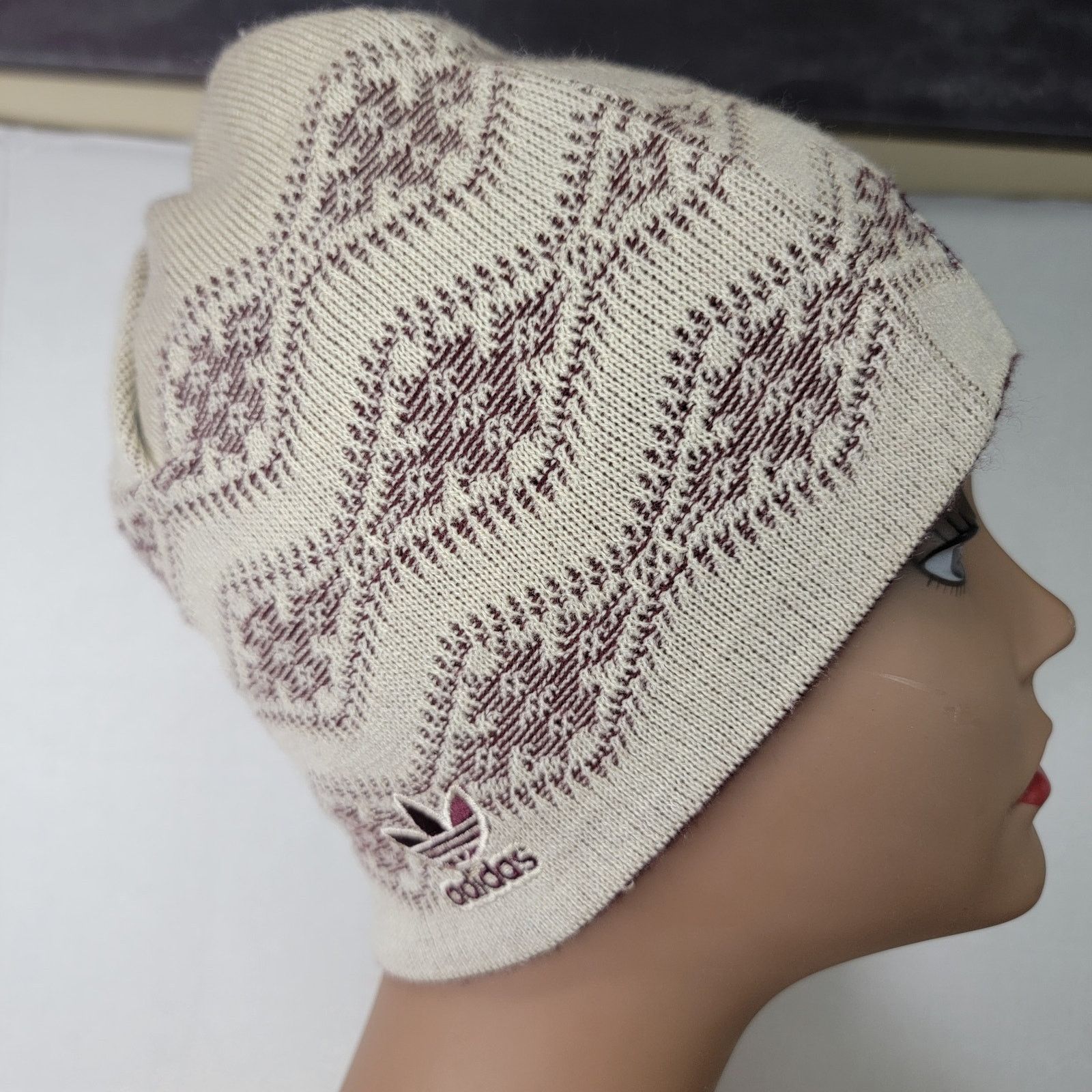 Adidas Adidas Texas A&M Maroon & Cream Knit Reversable Beanie Size ONE SIZE - 6 Thumbnail