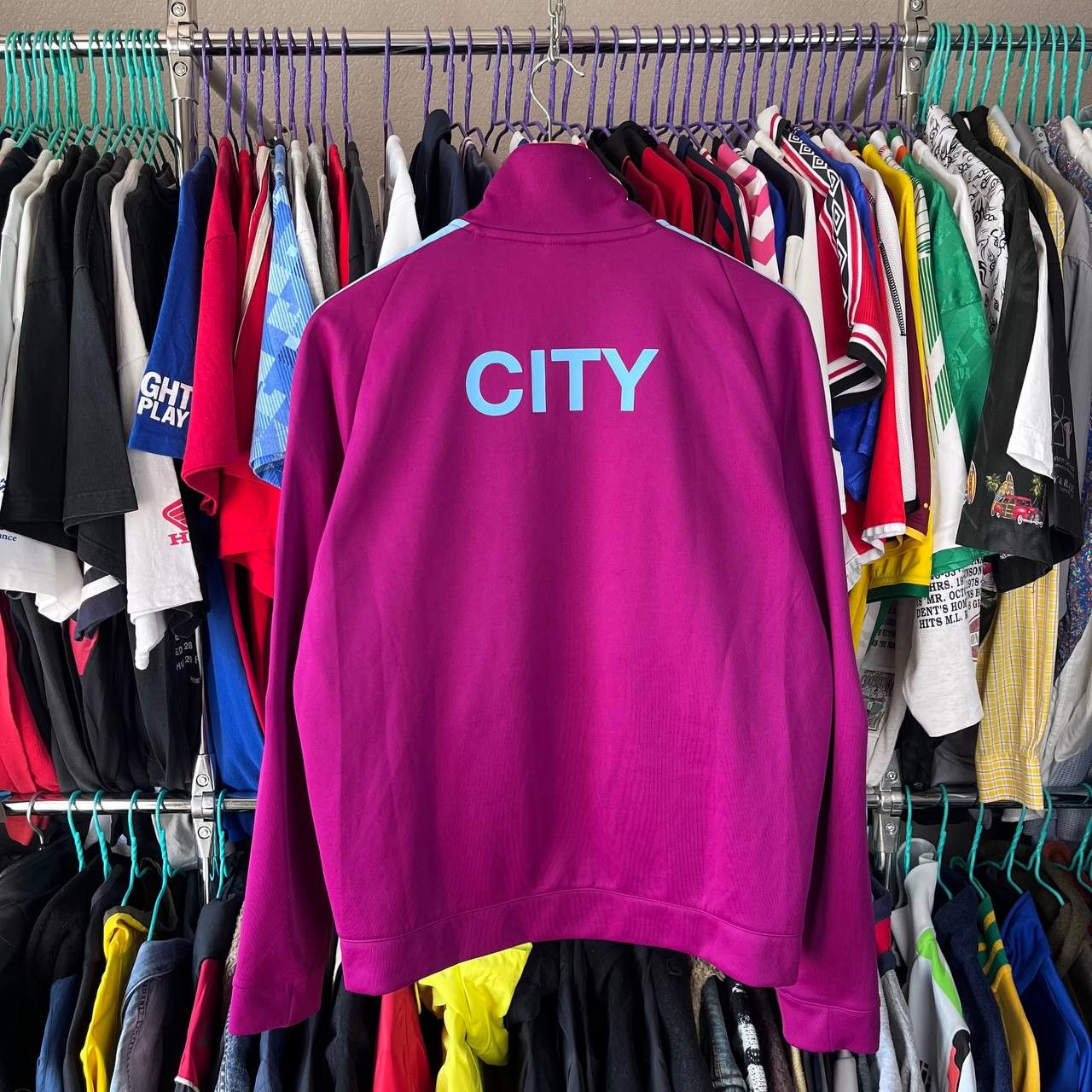 Nike Manchester City 2017/2018 Football Soccer Track Jacket Size US M / EU 48-50 / 2 - 3 Thumbnail