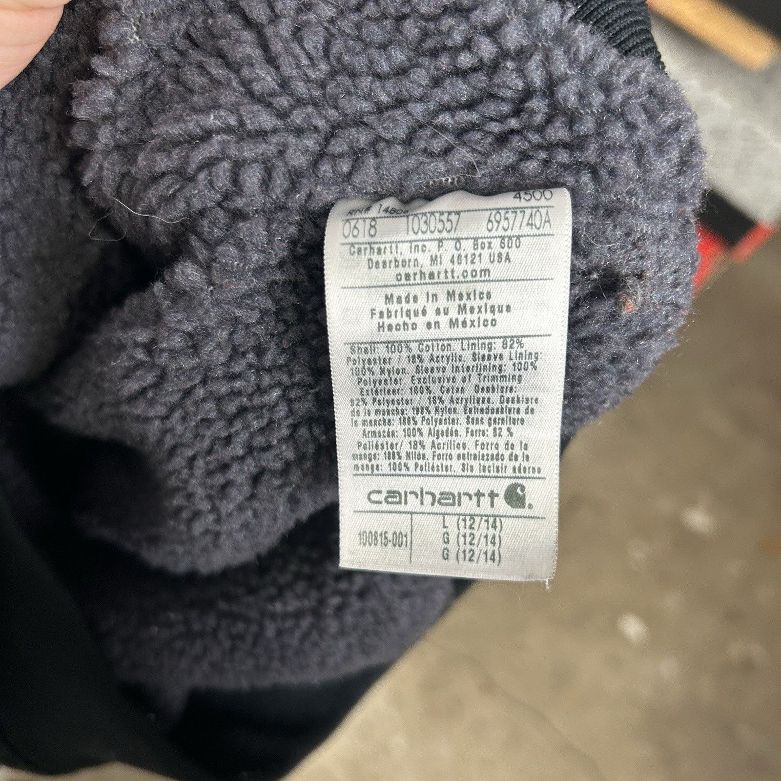 Carhartt Carhartt Sherpa-Lined Wildwood Jacket “Washed Black” Size XL / US 12-14 / IT 48-50 - 13 Thumbnail
