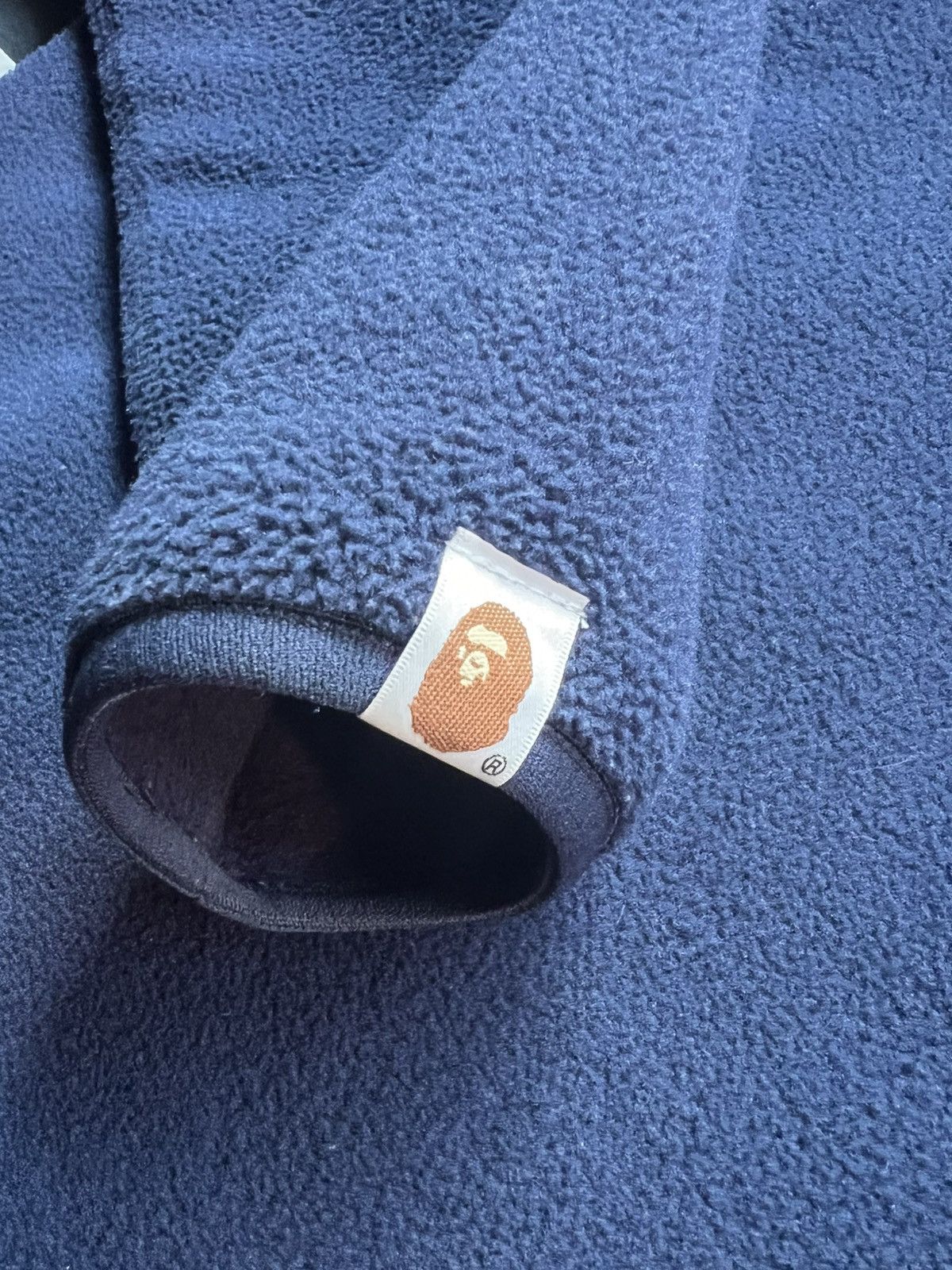 Bape BAPE Fleece One Point Zip Hoodie Navy Large Size US L / EU 52-54 / 3 - 8 Thumbnail