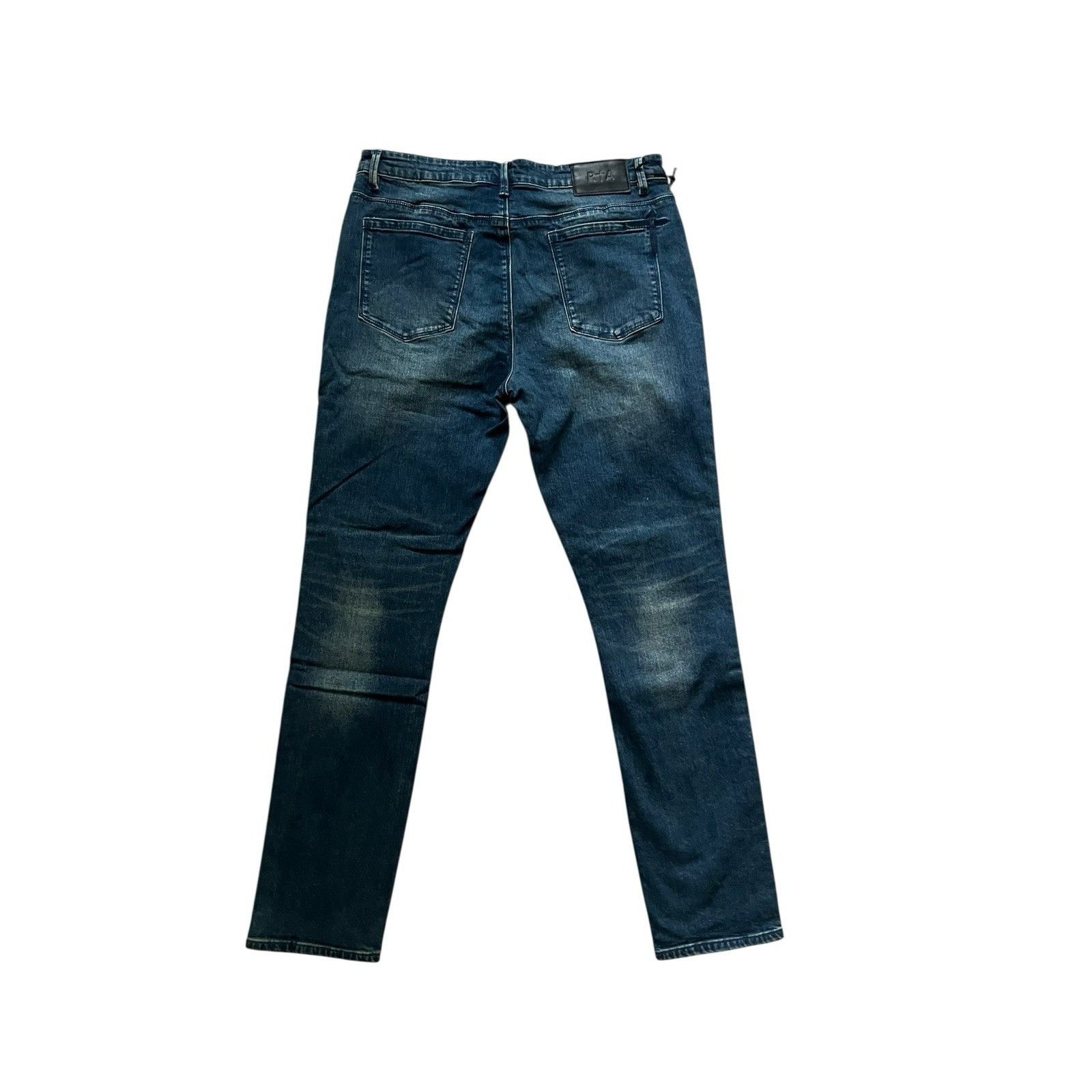 Rta RtA Mens Logo Whiskered Jeans Slim Blue $265 Size 38/32 Size US 38 / EU 54 - 5 Thumbnail