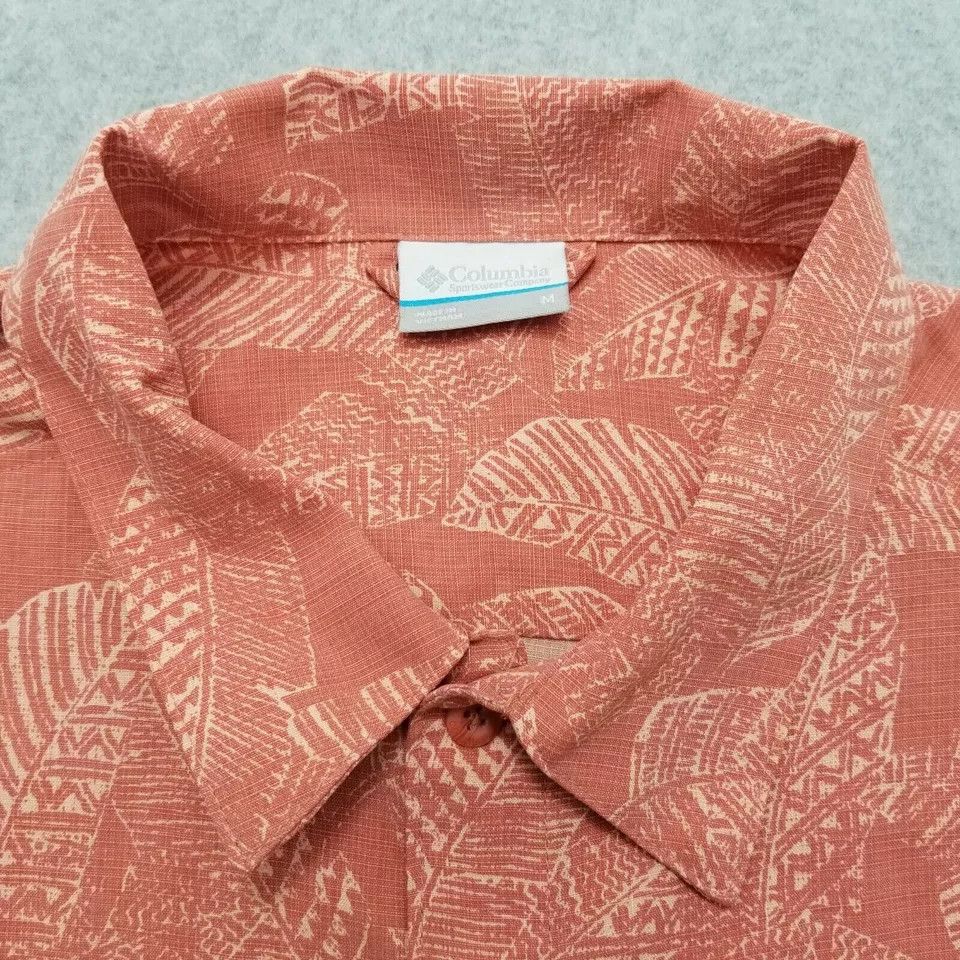 Columbia Columbia Shirt Mens Medium Button Up Floral Short Sleeve Size US M / EU 48-50 / 2 - 3 Thumbnail