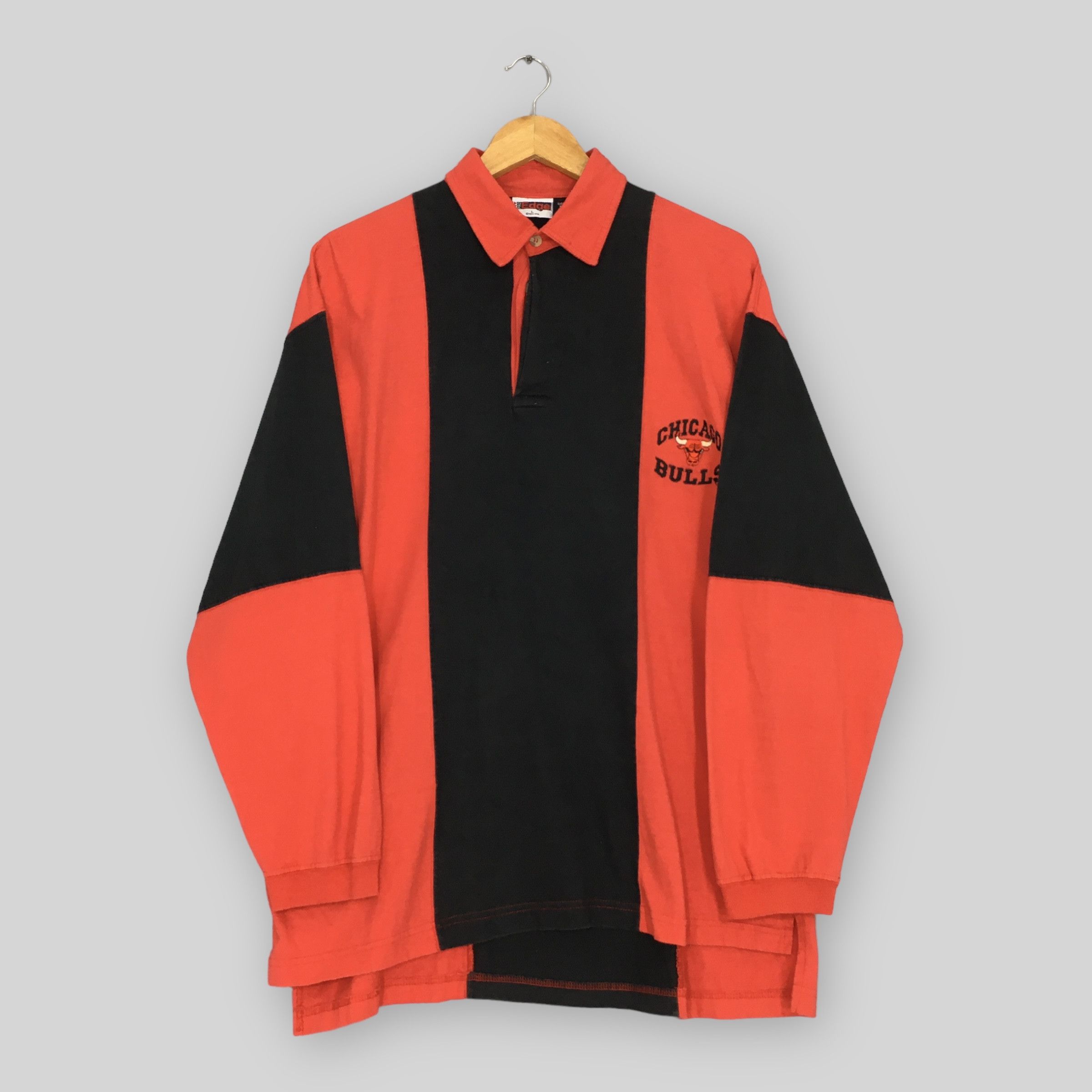 NBA Vintage Chicago Bulls NBA Polo Rugby Shirt Large Size US L / EU 52-54 / 3 - 1 Thumbnail