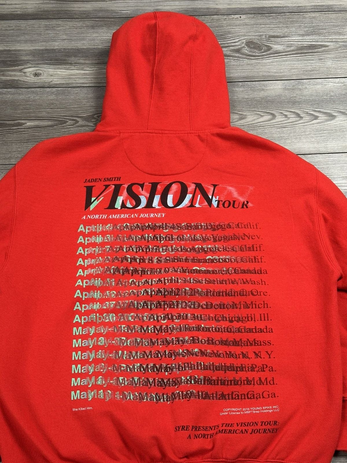 Jaden Smith × Msftsrep Jaden Smith Vision Tour MSFTSRep Hoodie Size US L / EU 52-54 / 3 - 4 Thumbnail