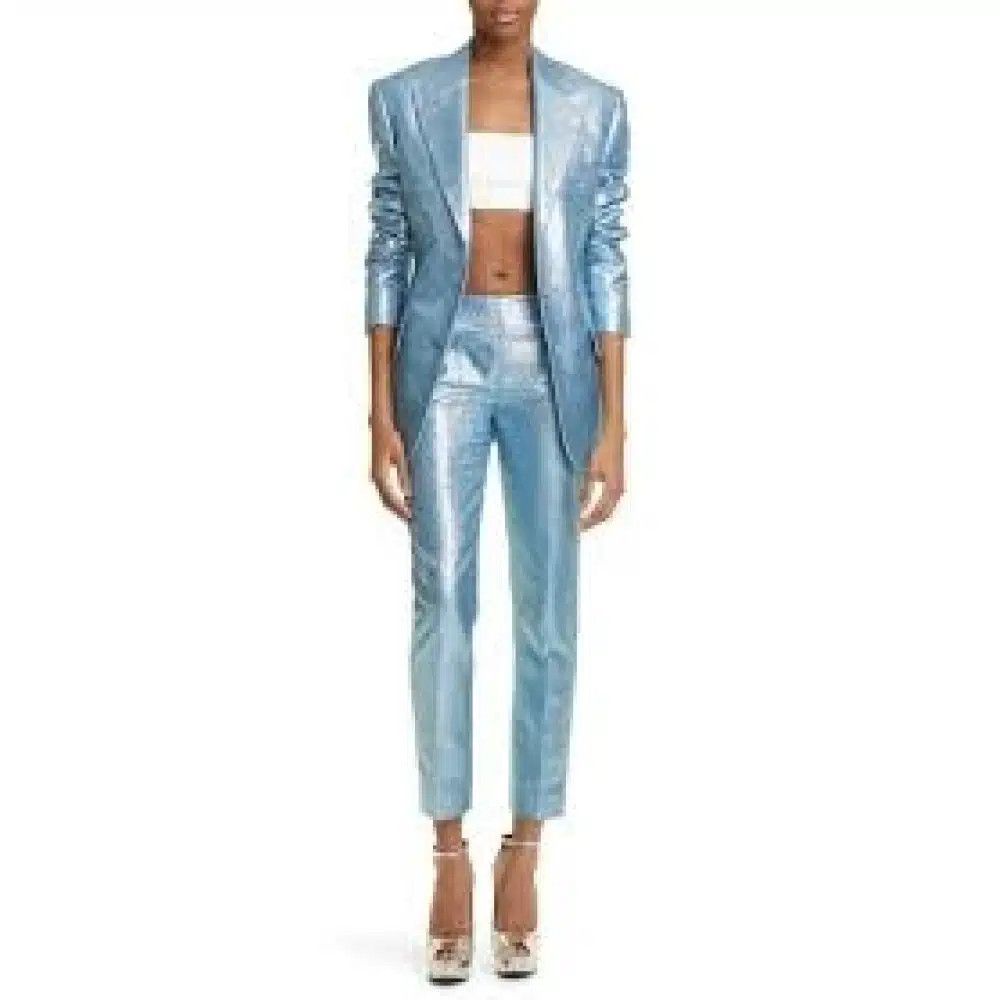 Tom Ford o1loc1c1124 PAW524 Woven Pant in Light Blue Size 26" / US 2 / IT 38 - 4 Thumbnail