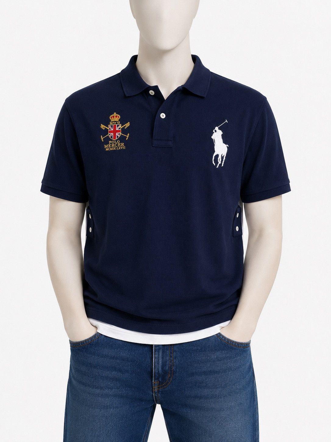 Ralph Lauren 日本アメリカ国旗ポロシャツ　ビッグポニー　2XL 28c1f8d91a72519c5cdd865b6f5aeb