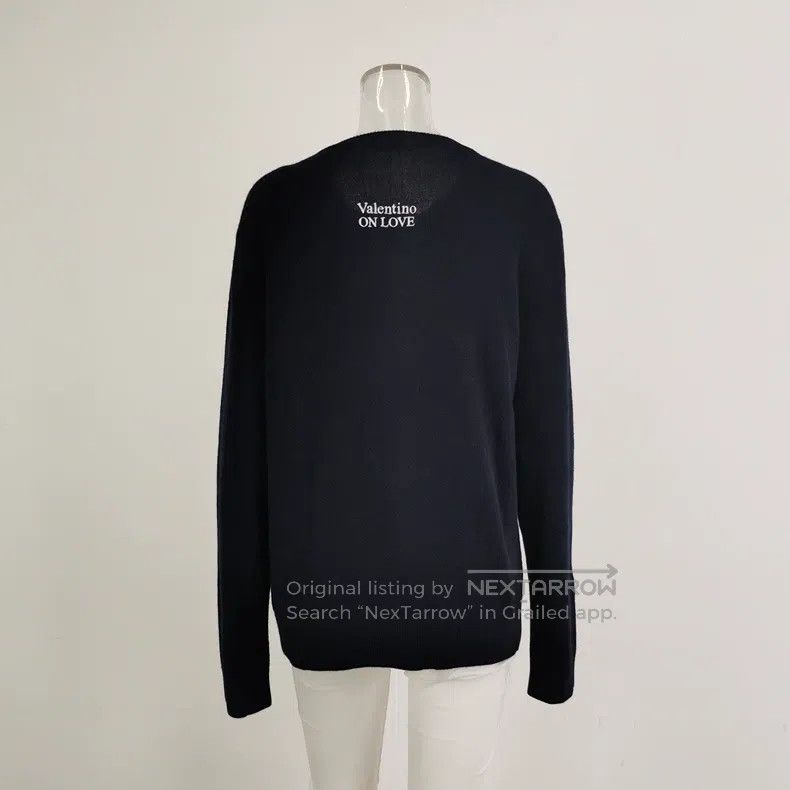 Valentino Valentino Plush blend patterned crew neck knit Size M / US 6-8 / IT 42-44 - 3 Thumbnail