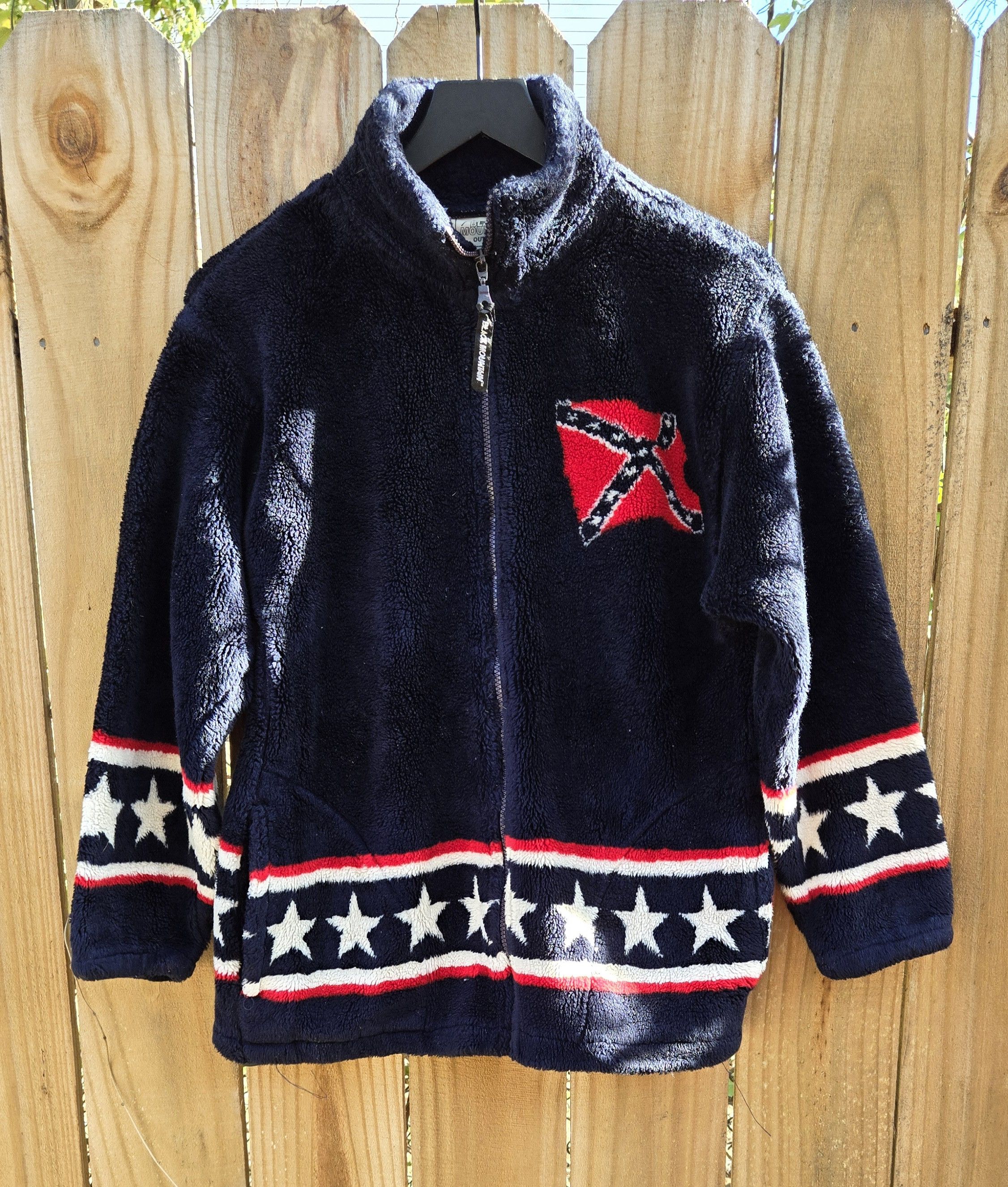 Vintage Vintage 90s Confederate flag fleece Size US S / EU 44-46 / 1 - 2 Thumbnail