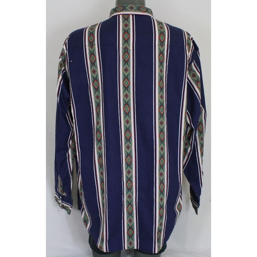 Vintage Vintage High Noon Western Shirt Mens 2XLT Aztec Pearl Snap Size US XXL / EU 58 / 5 - 4 Thumbnail