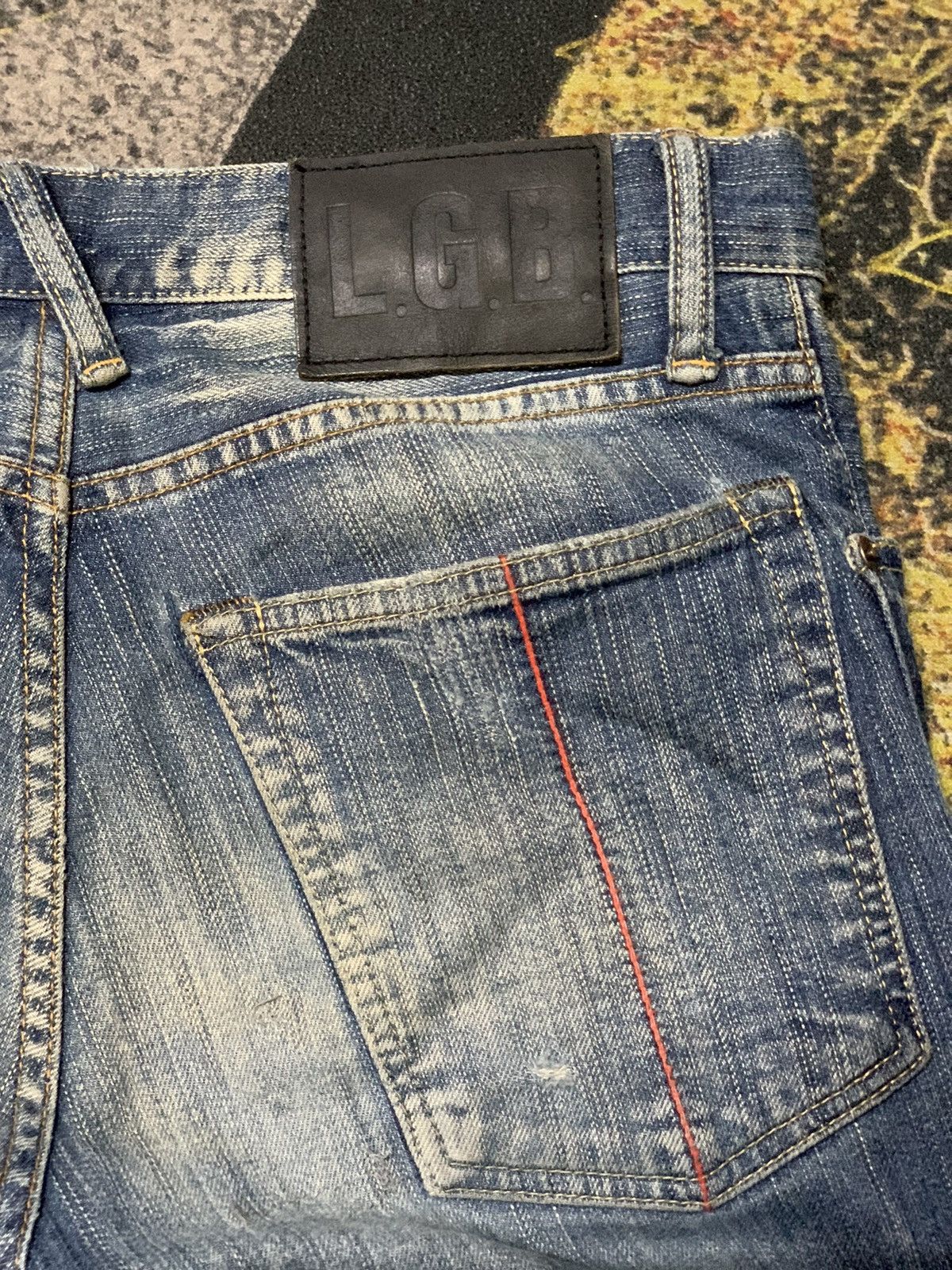 00s L.g.b Archive Wolf Blck Denim Pants Distress - Etsy