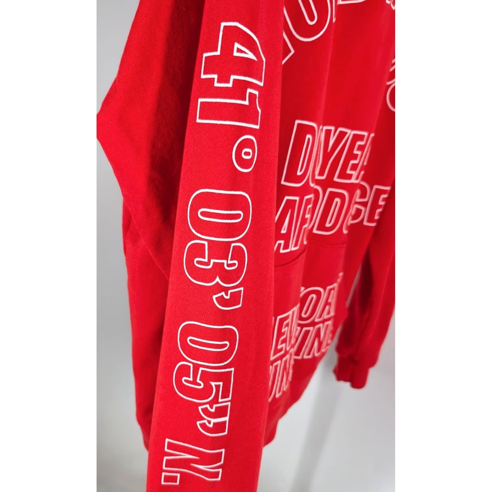 Vintage New York Sunshine Duryea’s Seafood Hoodie Red XL USA Montauk The End Mens XL Hoodie Size US XL / EU 56 / 4 - 4 Thumbnail