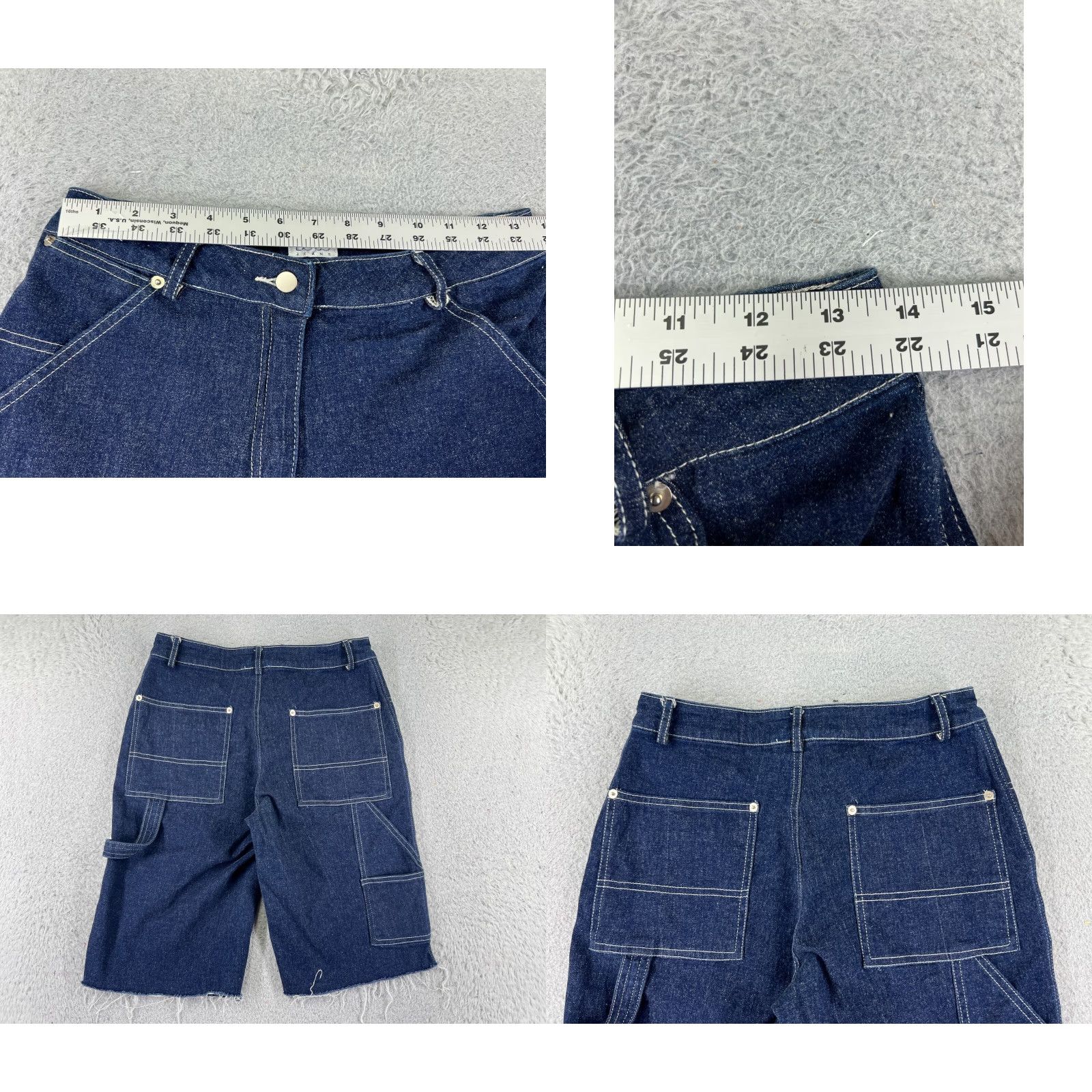 Bcbgmaxazria VINTAGE BCBGMAXAZRIA Shorts Womens 8 Denim Blue Cut-Off 26x12 5-Pocket Denim Jean Casual Hip-Hop Ready Womens Size 30" / US 8 / IT 44 - 9 Thumbnail