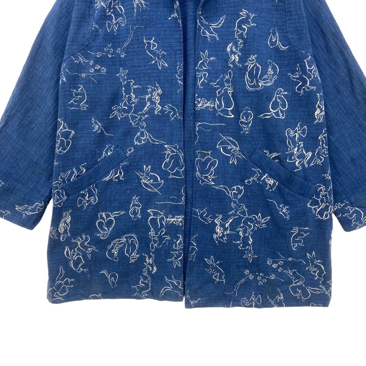 Japanese Brand Japanese Traditional Sashiko Kendo Kurama Print Buttonlesss Size US S / EU 44-46 / 1 - 4 Thumbnail